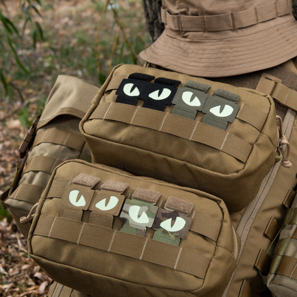 M-Tac нашивка Tiger Eyes Laser Cut (пара) Coyote