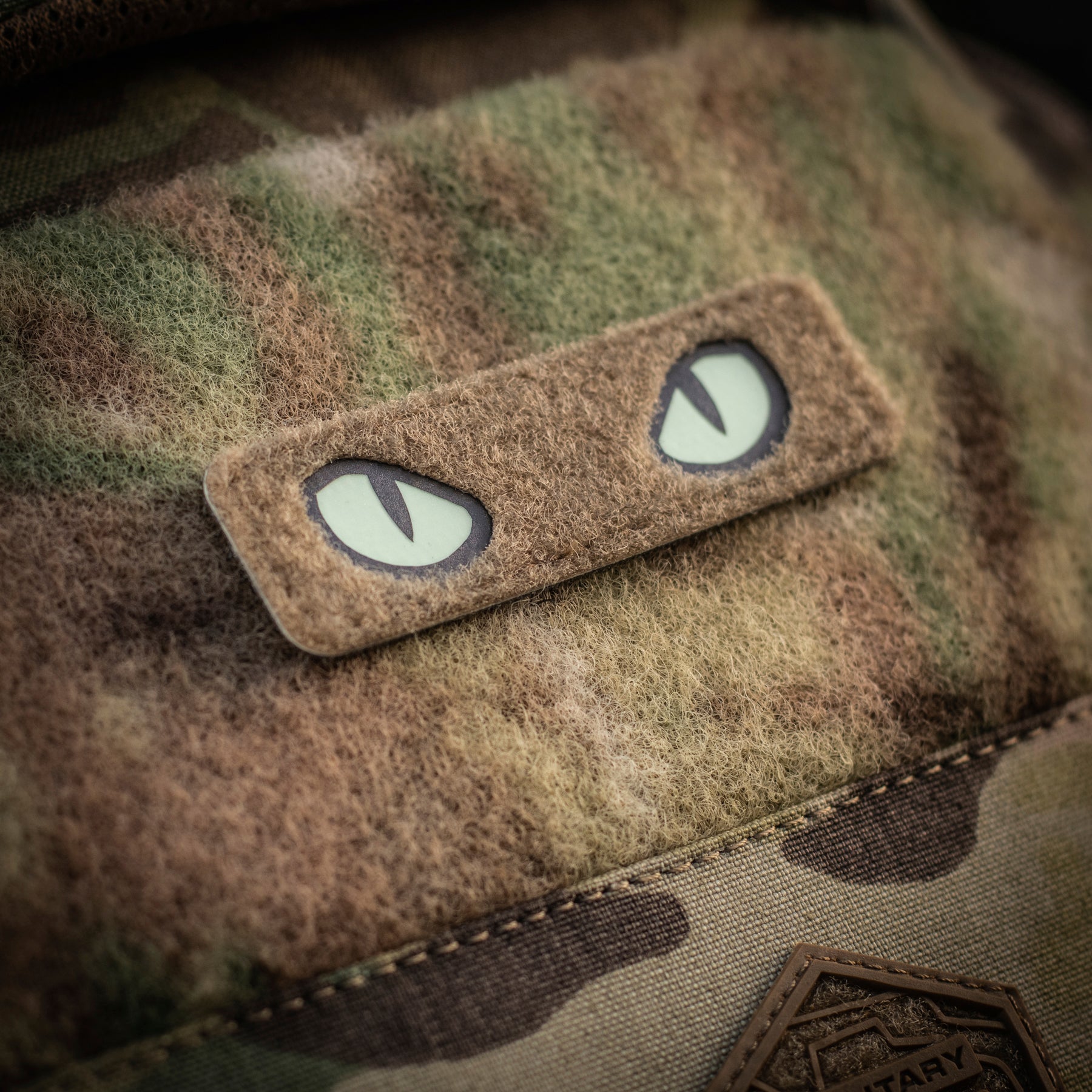 M-Tac нашивка Cat Eyes (Type 2) Laser Cut Coyote/GID