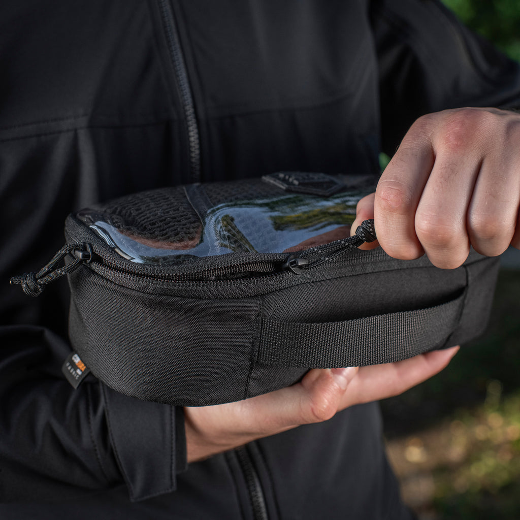 M-Tac органайзер утилітарний прозорий Elite Medium Gen.II Black