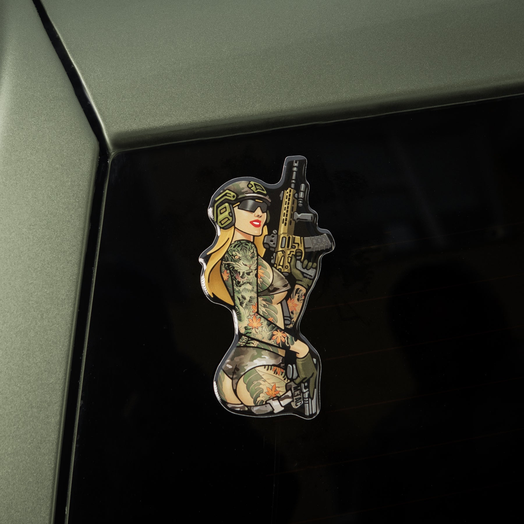 M-Tac наклейка Tactical girl №4 tatoo Якудза