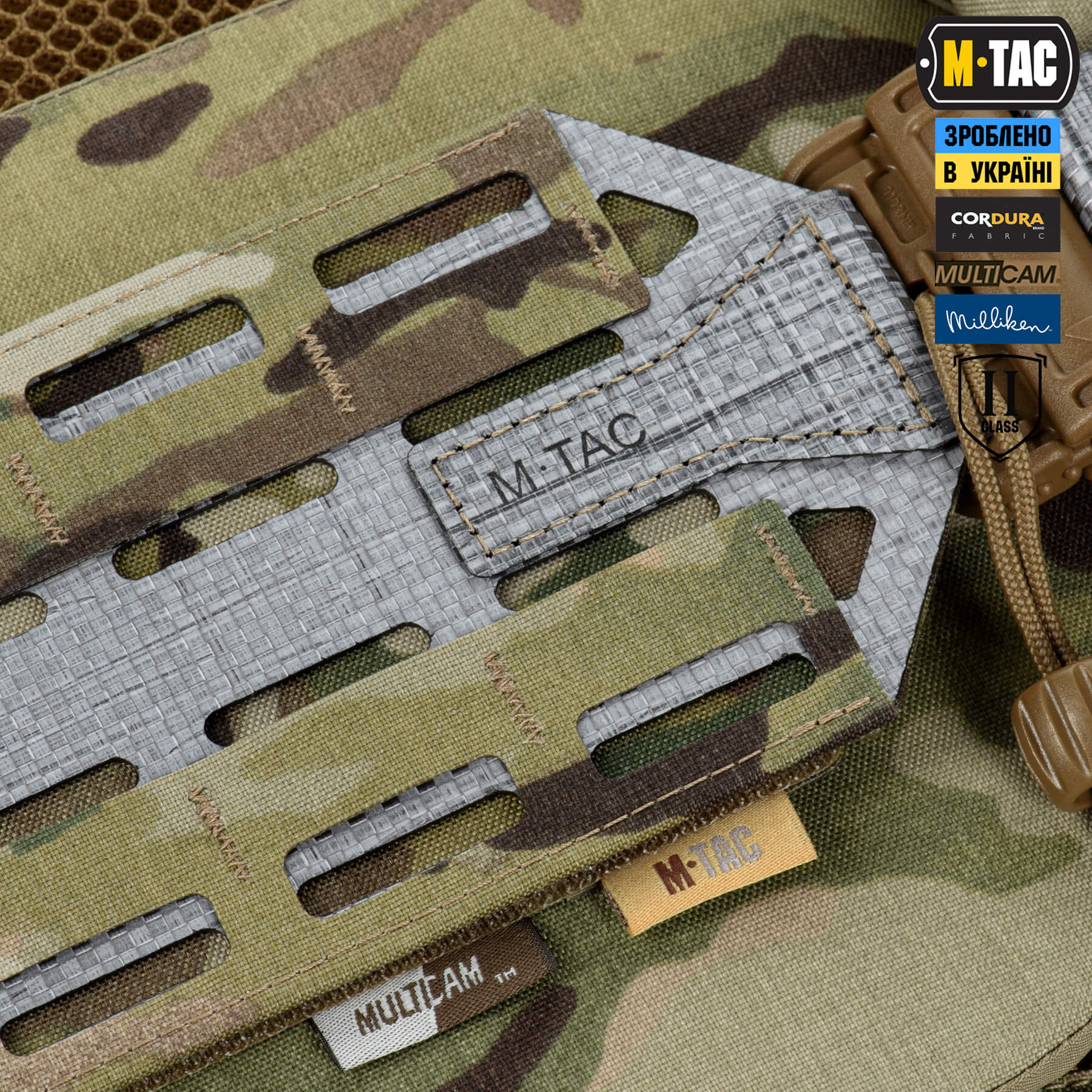 M-Tac плитоноска Cuirass Tiger Elite 2 клас захисту (розмір плити M) Multicam