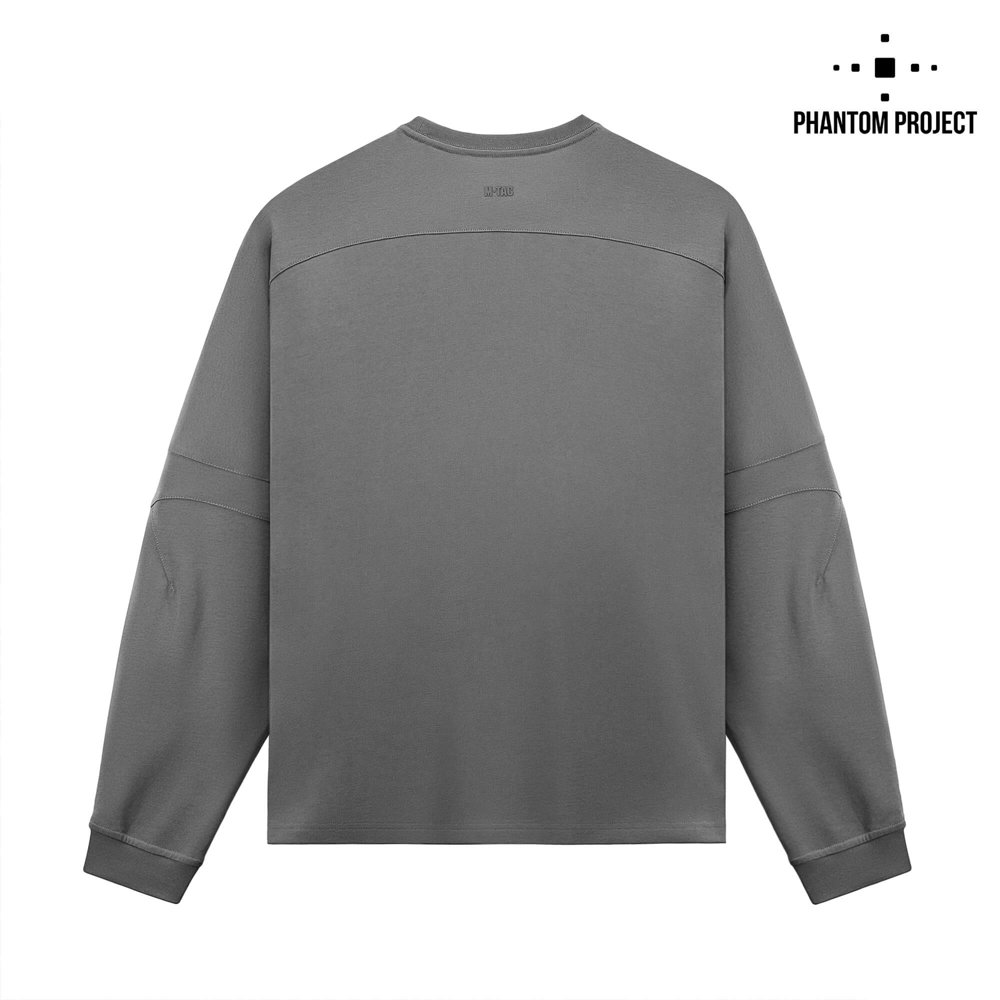 Phantom Project/M-Tac футболка Long Zipper combo Cotton Nylon Light Grey