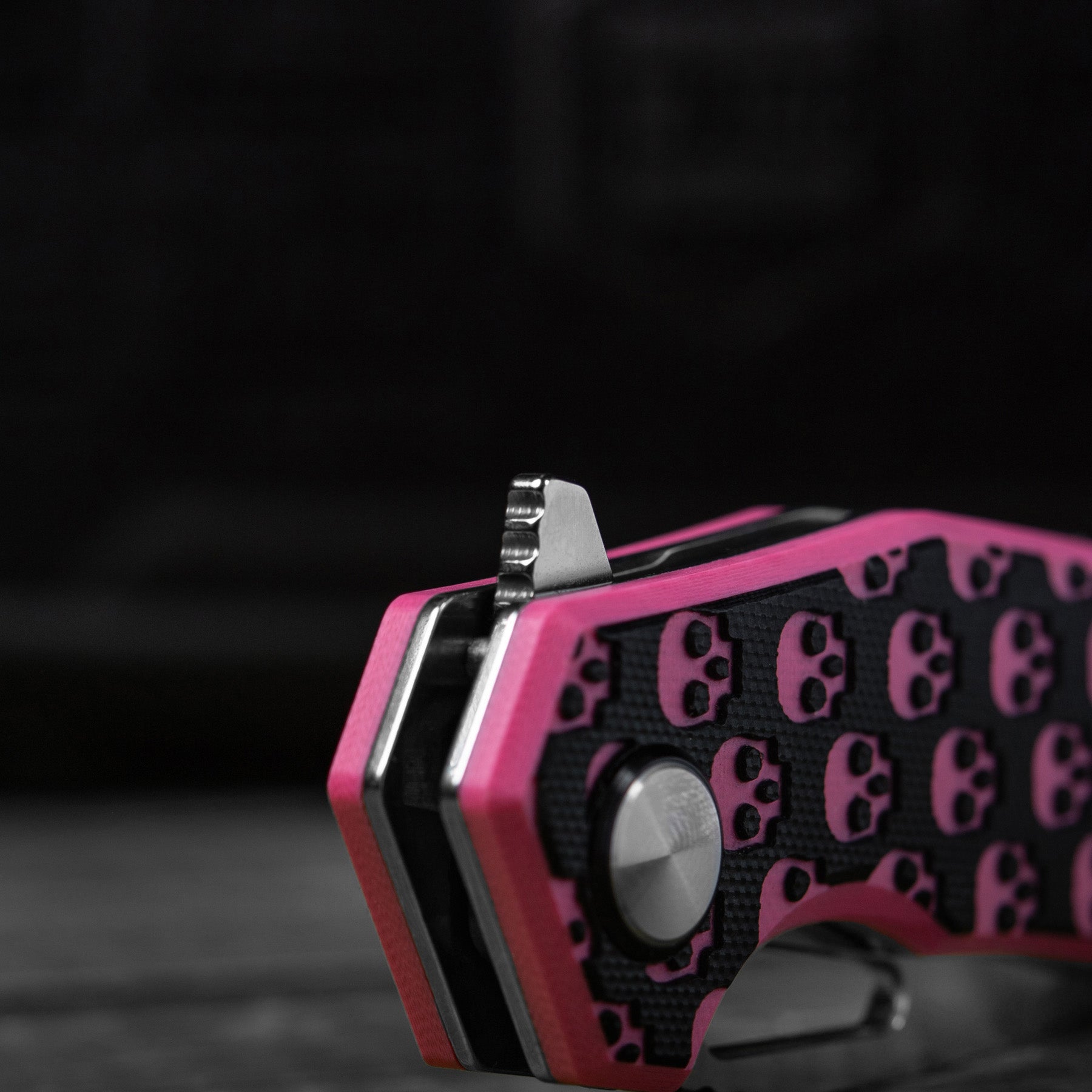 M-Tac ніж складний Type 12 Skull Black/Pink/Steel