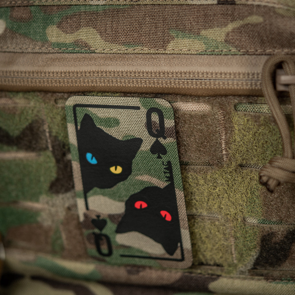 M-Tac нашивка Queen of spades Multicam/Black