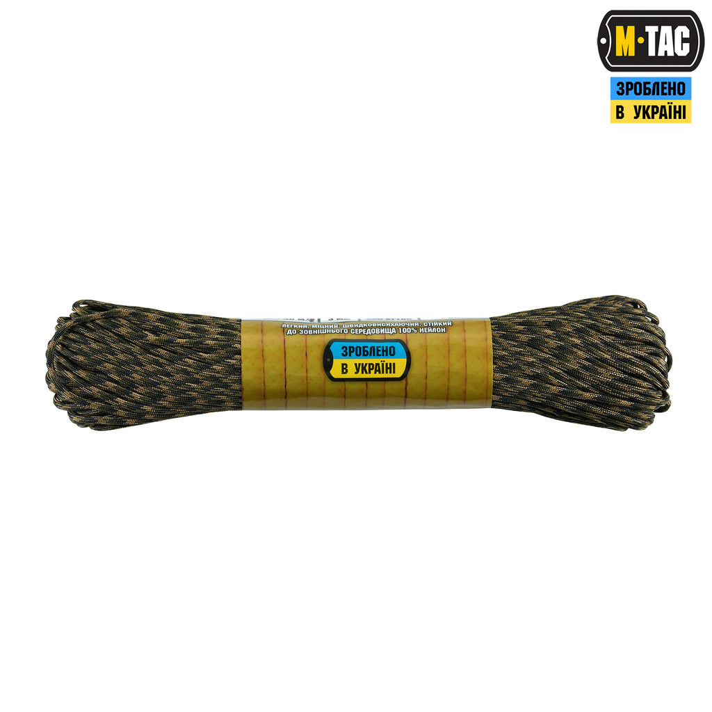 M-Tac паракорд 475 30m Woodland Marpat