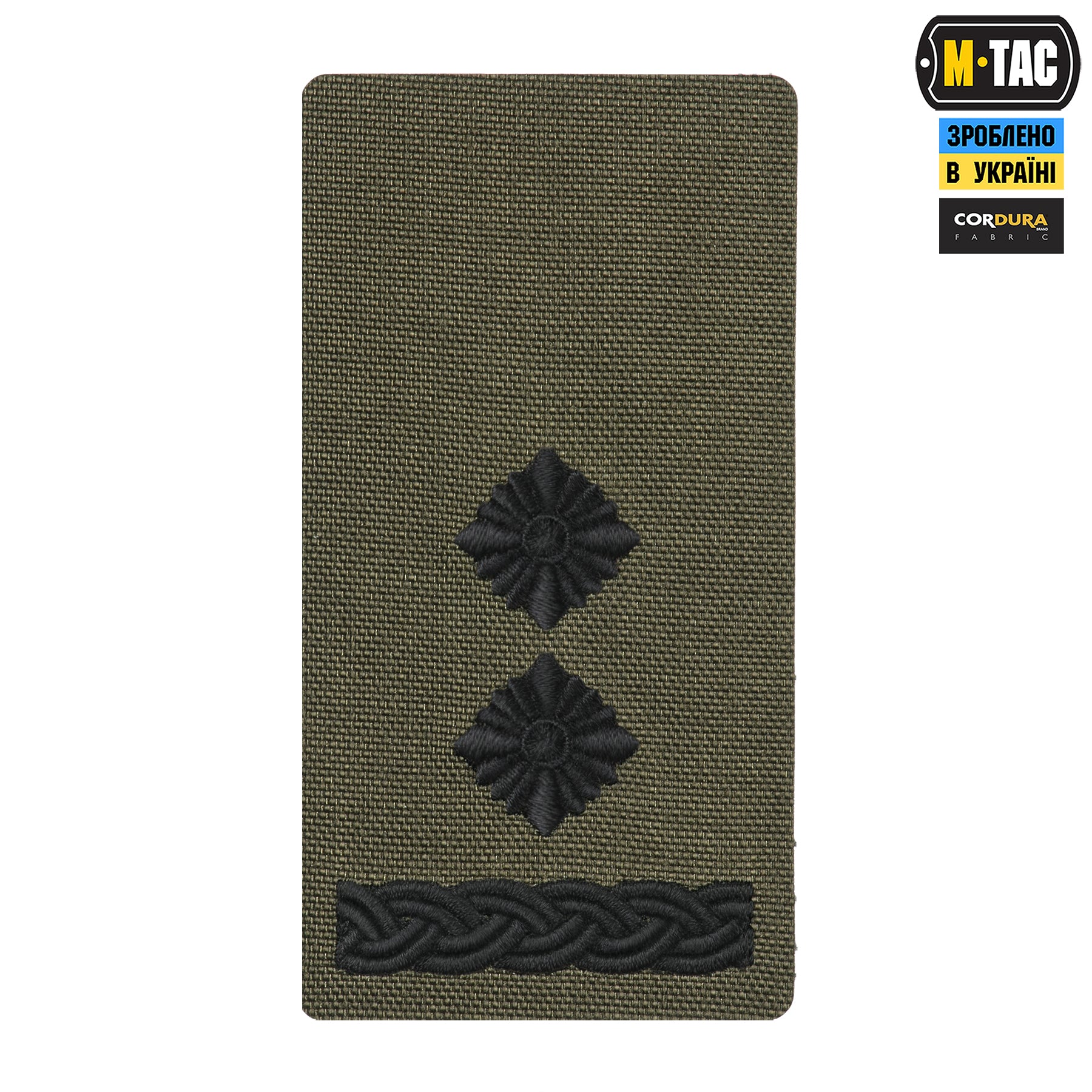 M-Tac погон на липучці Підполковник (вишивка) Ranger Green
