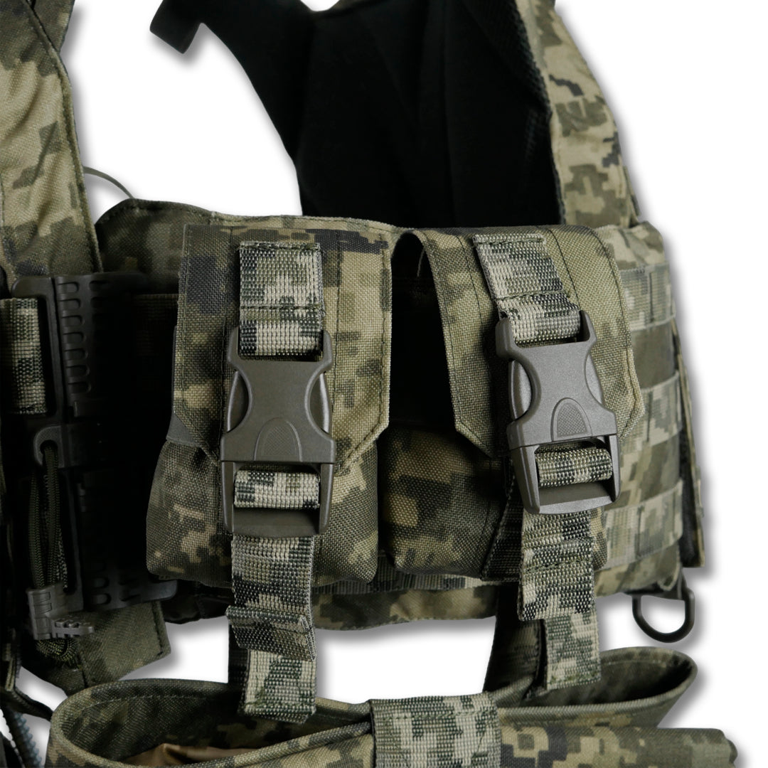Комплект Kiborg Плитоноска GU gen.2 + 8 підсумків Піксель