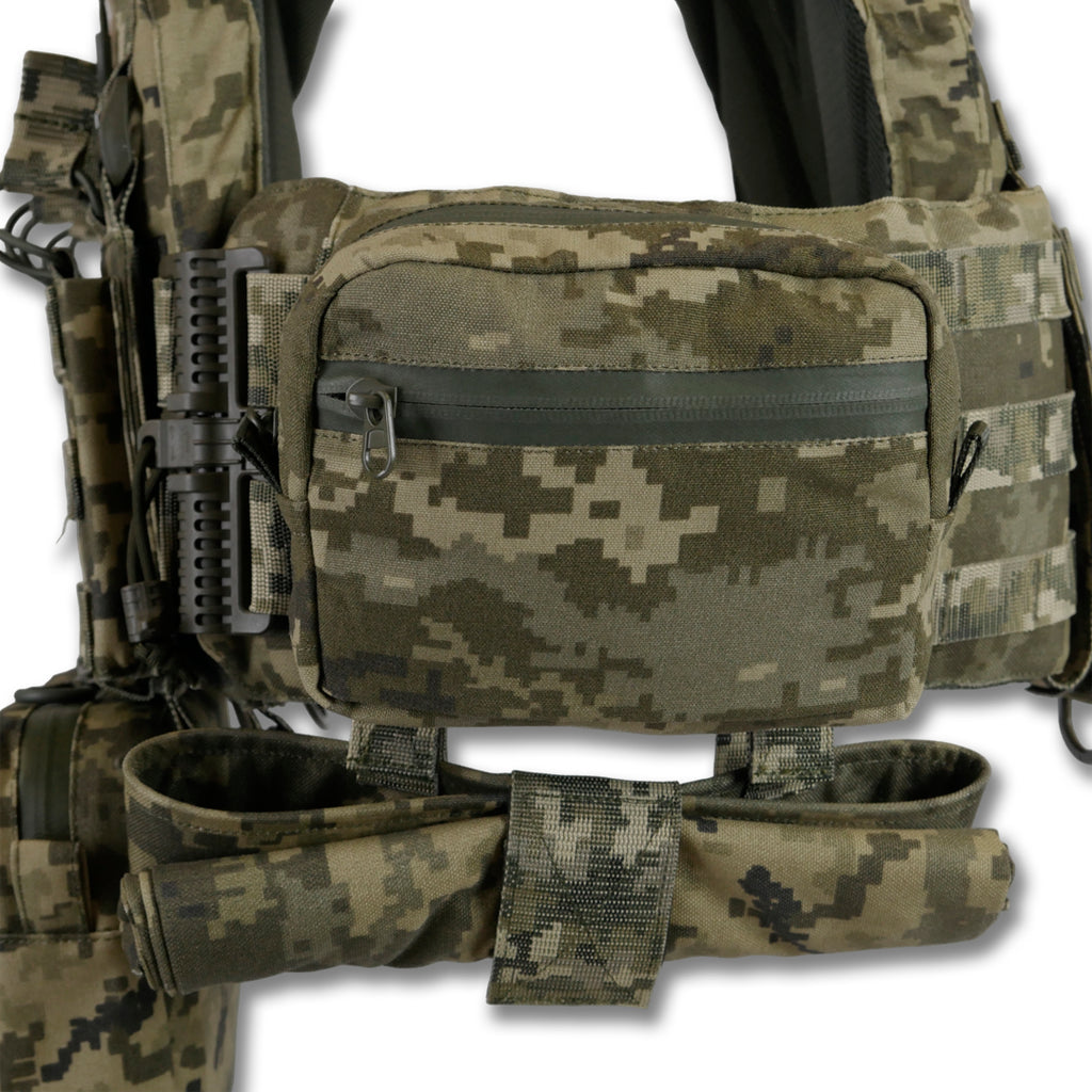 Комплект плитоноска Kiborg GU Gen.2 + 6 підсумків Піксель