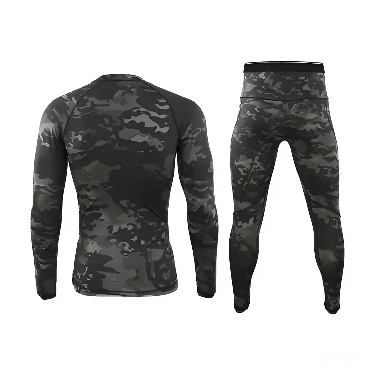 Термобілизна чорний мультикам ESDY Tactical Thermal