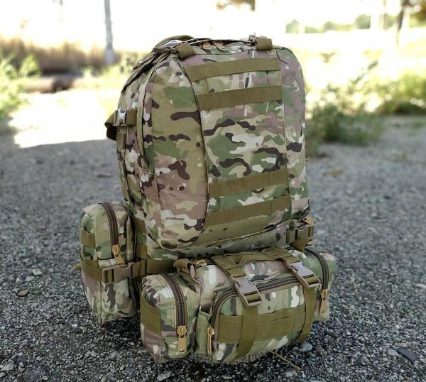 Військово-тактичний рюкзак Molle Assault 55 L+ 3 органайзери Мультикам
