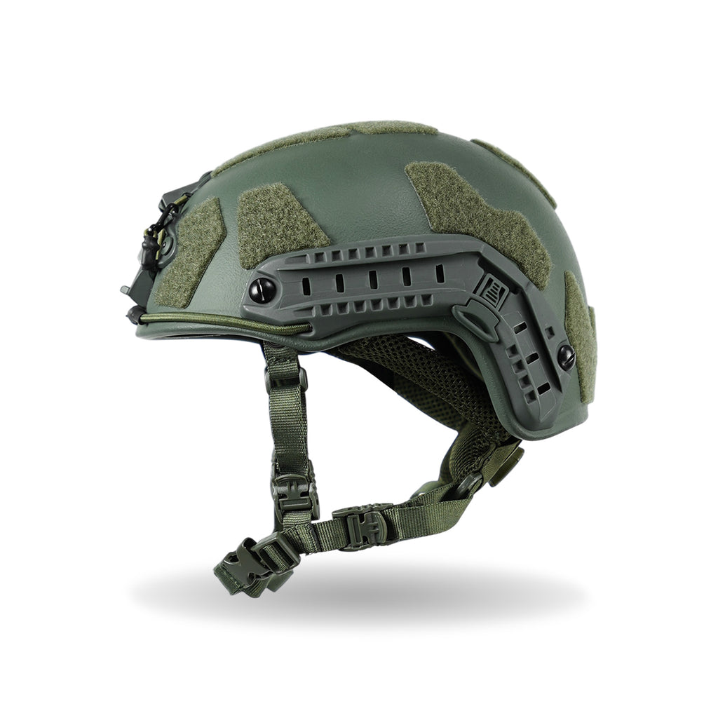 Кевларовий балістичний шолом FAST GEN III Kevlar Olive з кріпленням NVG та рейками