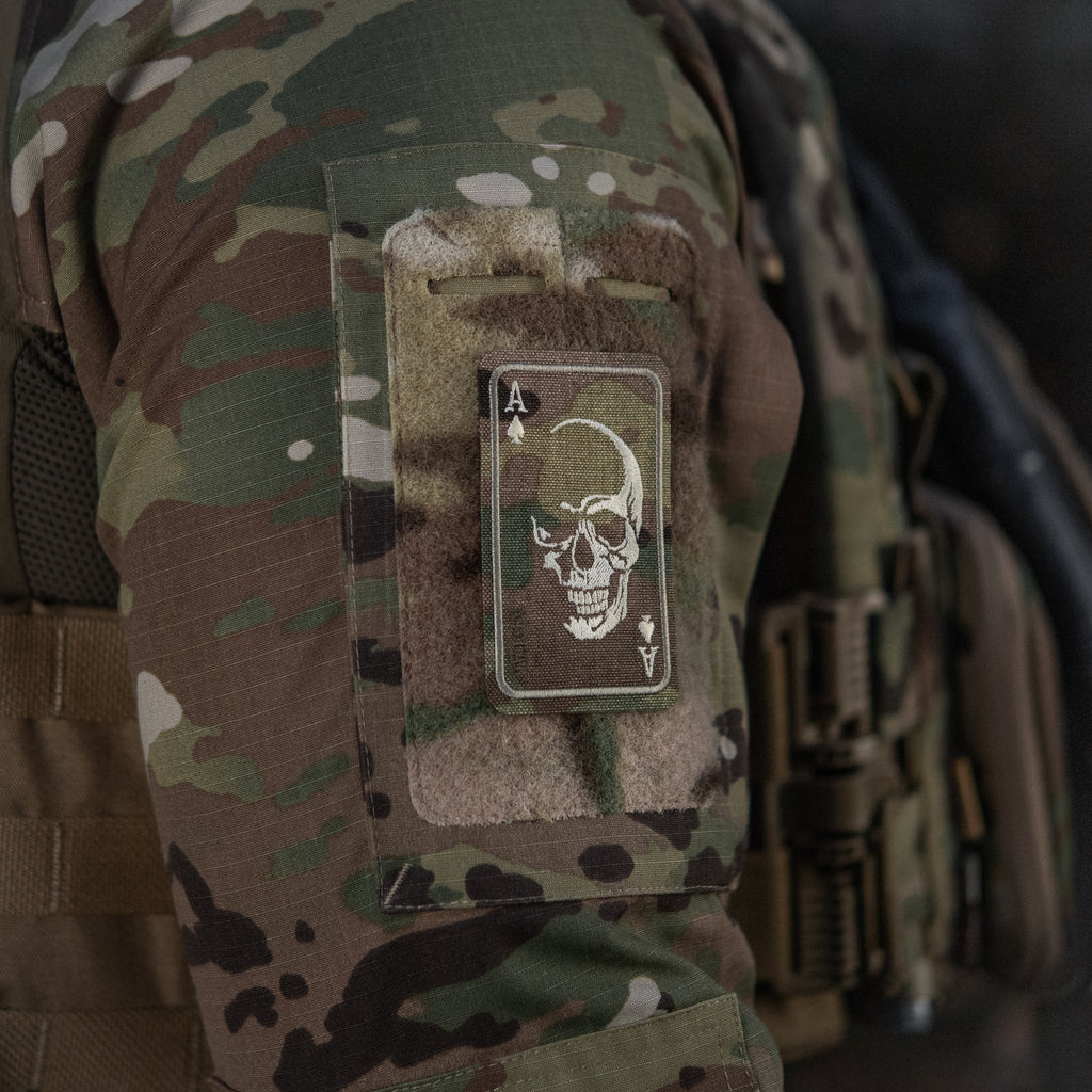 M-Tac нашивка Face of war (вишивка) Multicam