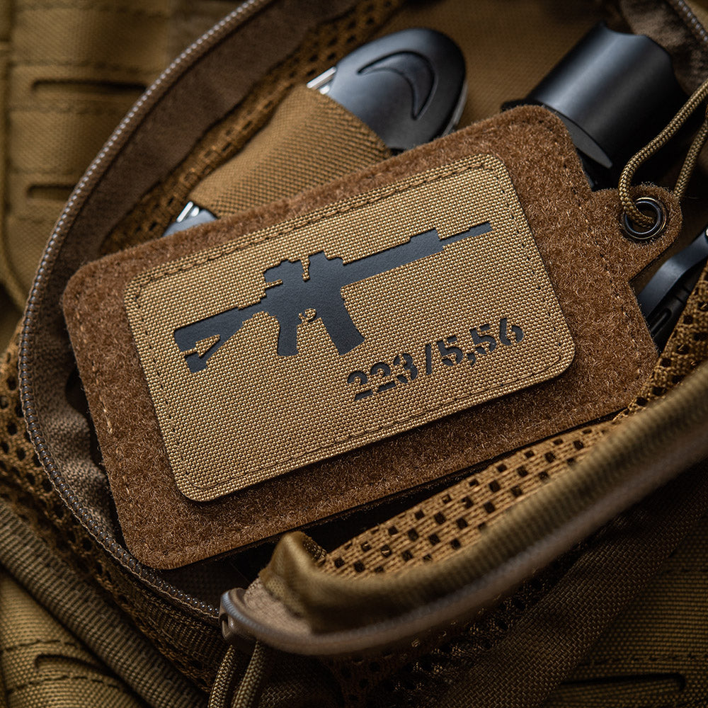 M-Tac нашивка AR-15 223/5,56 Laser Cut Coyote/Black