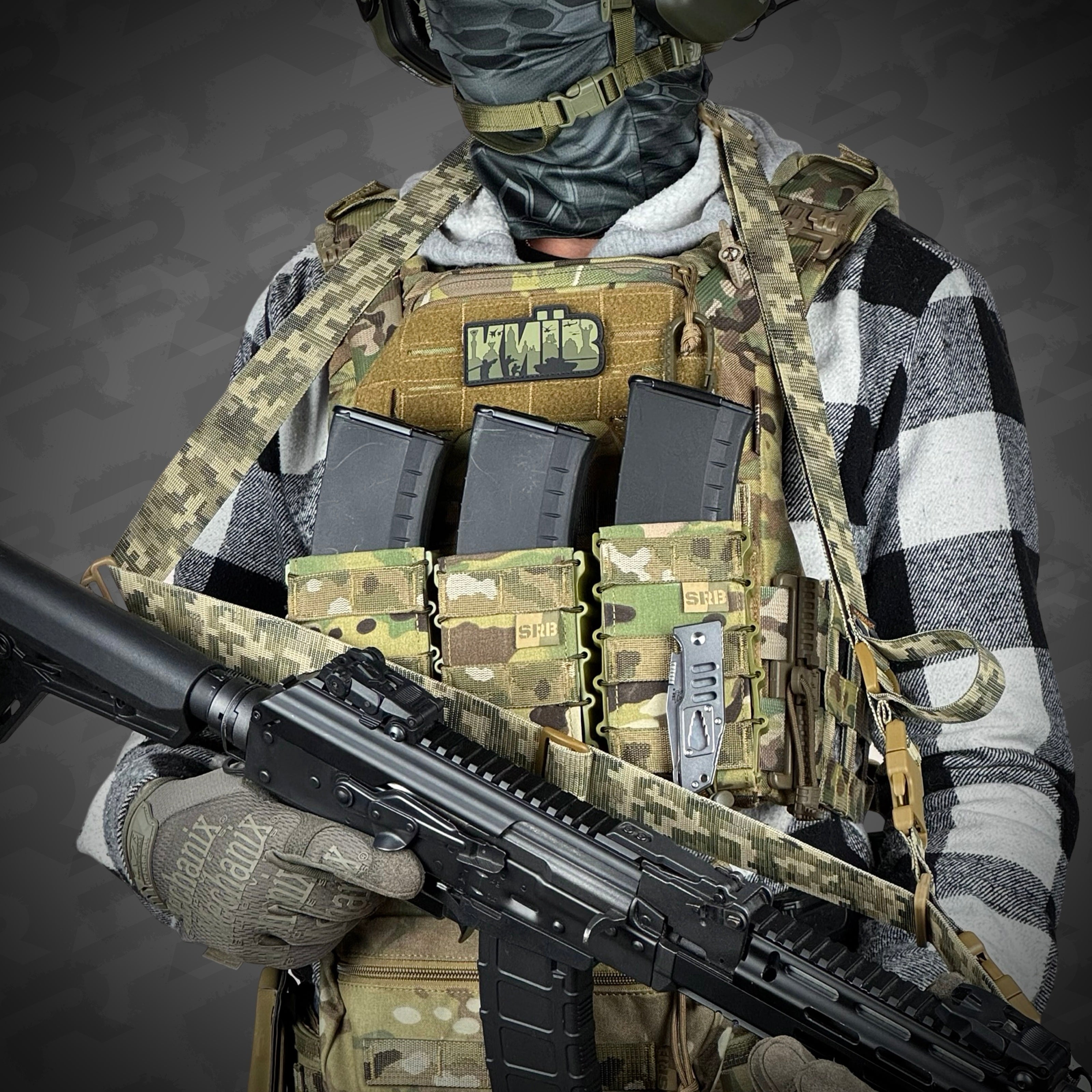 Ремінь збройовий триточковий RAGNAROK "Hel" Gen.II QD Піксель