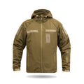 Куртка Windproof Softshell вітрозахисна (койот), водостійка, фліс 320 г/м²