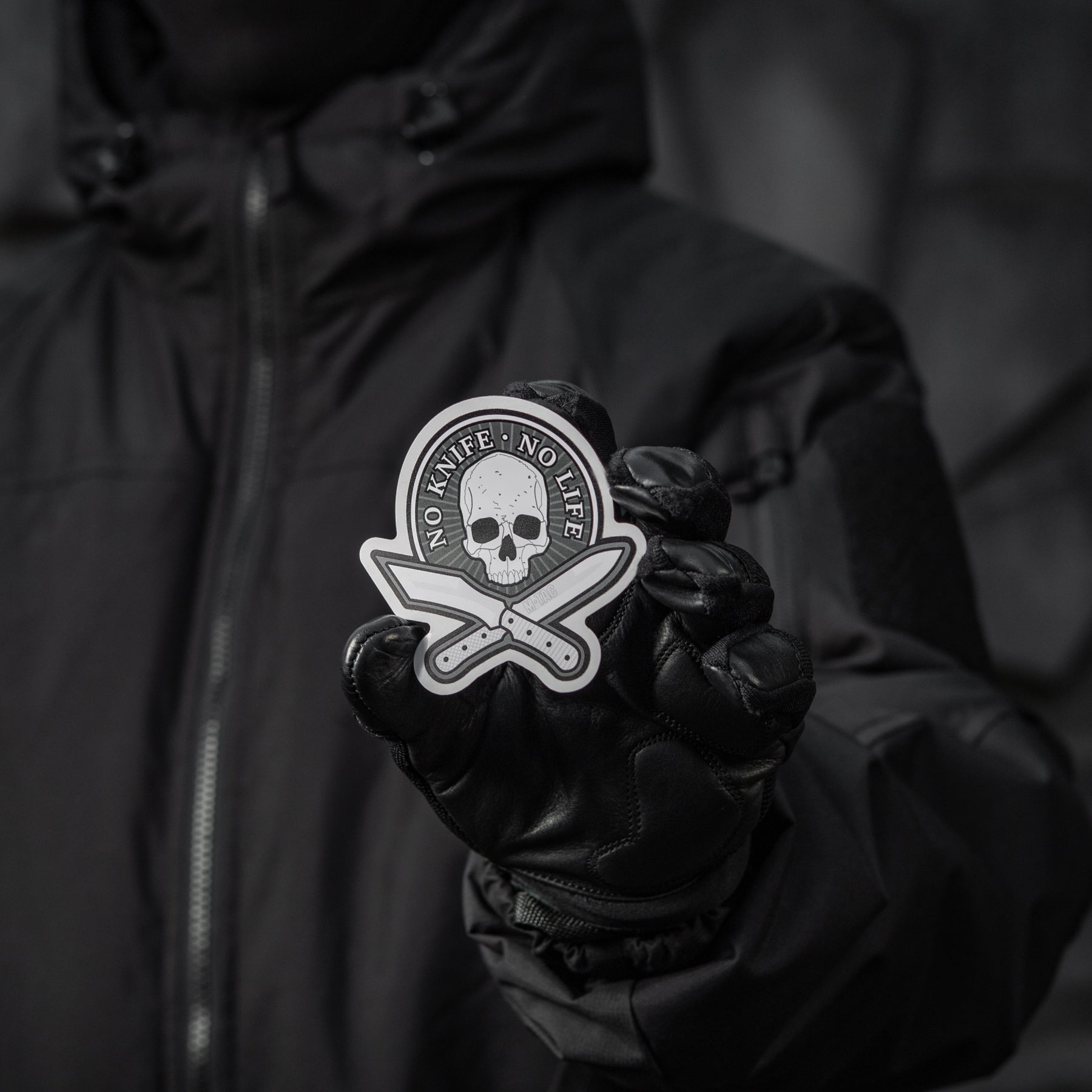 M-Tac наклейка No Knife - No Life світловідбиваюча