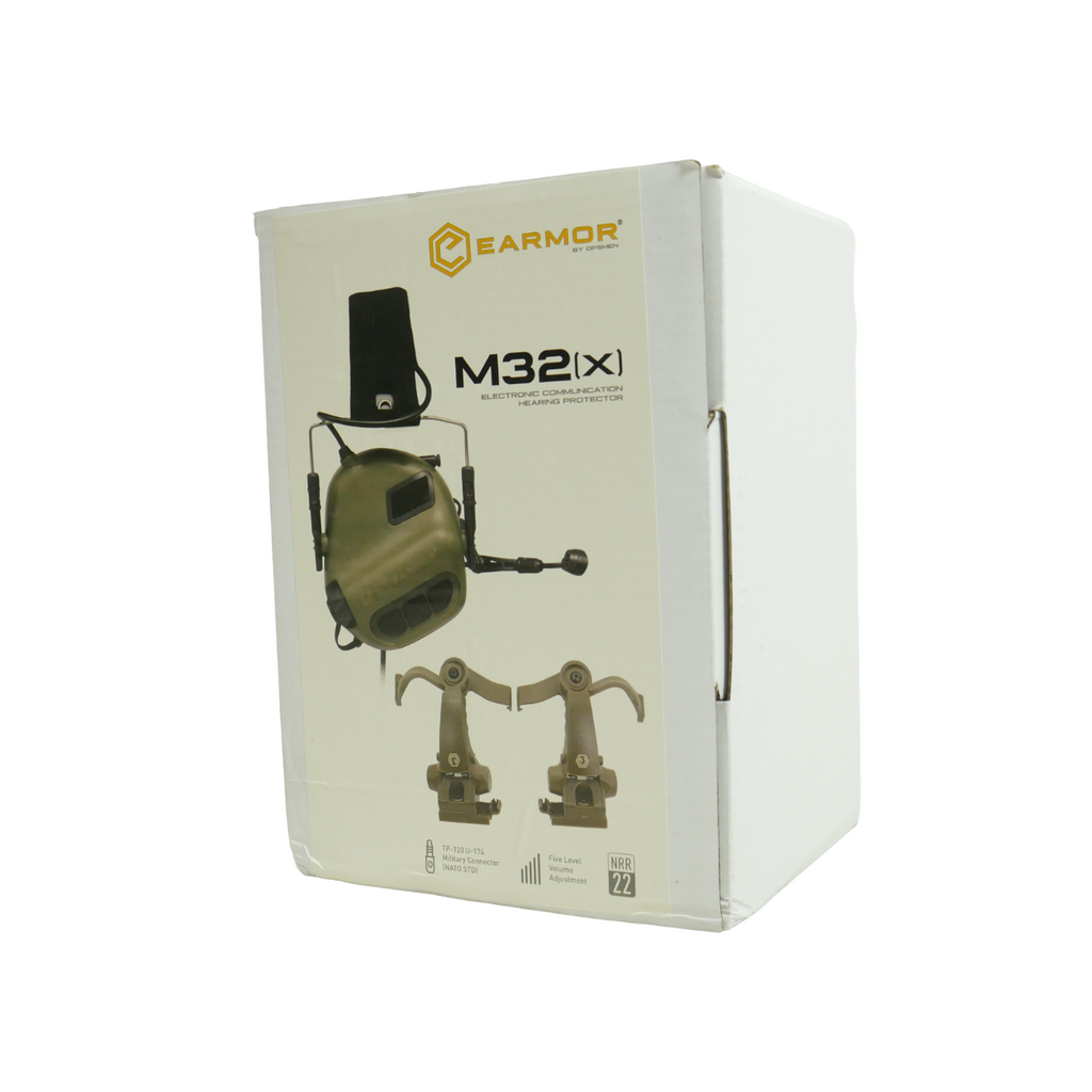 Комплект активні навушники Earmor M32X MOD4 + кріплення «чебурашки»
