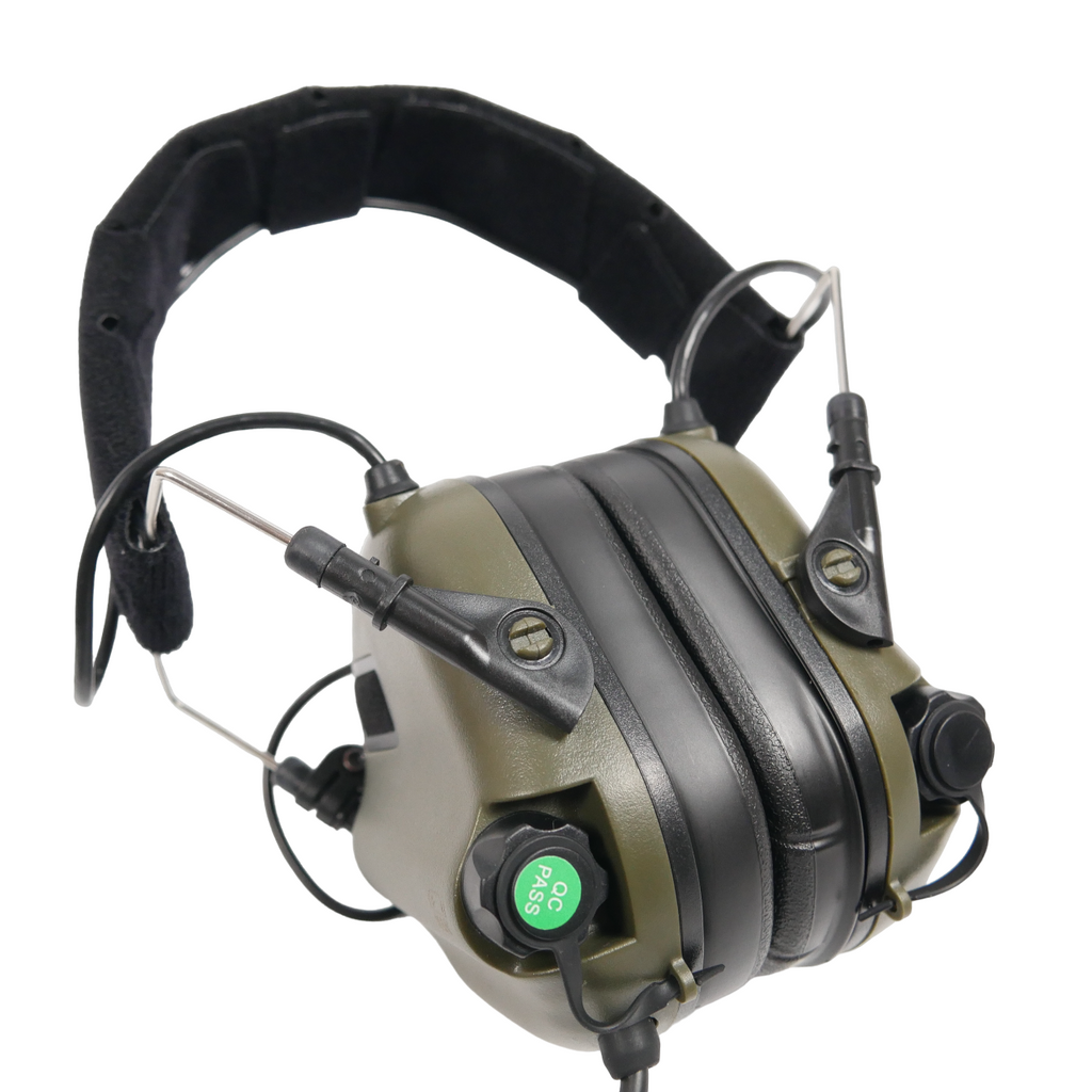 Комплект навушники EARMOR M32 з адаптером "Чебурашка" Хакі