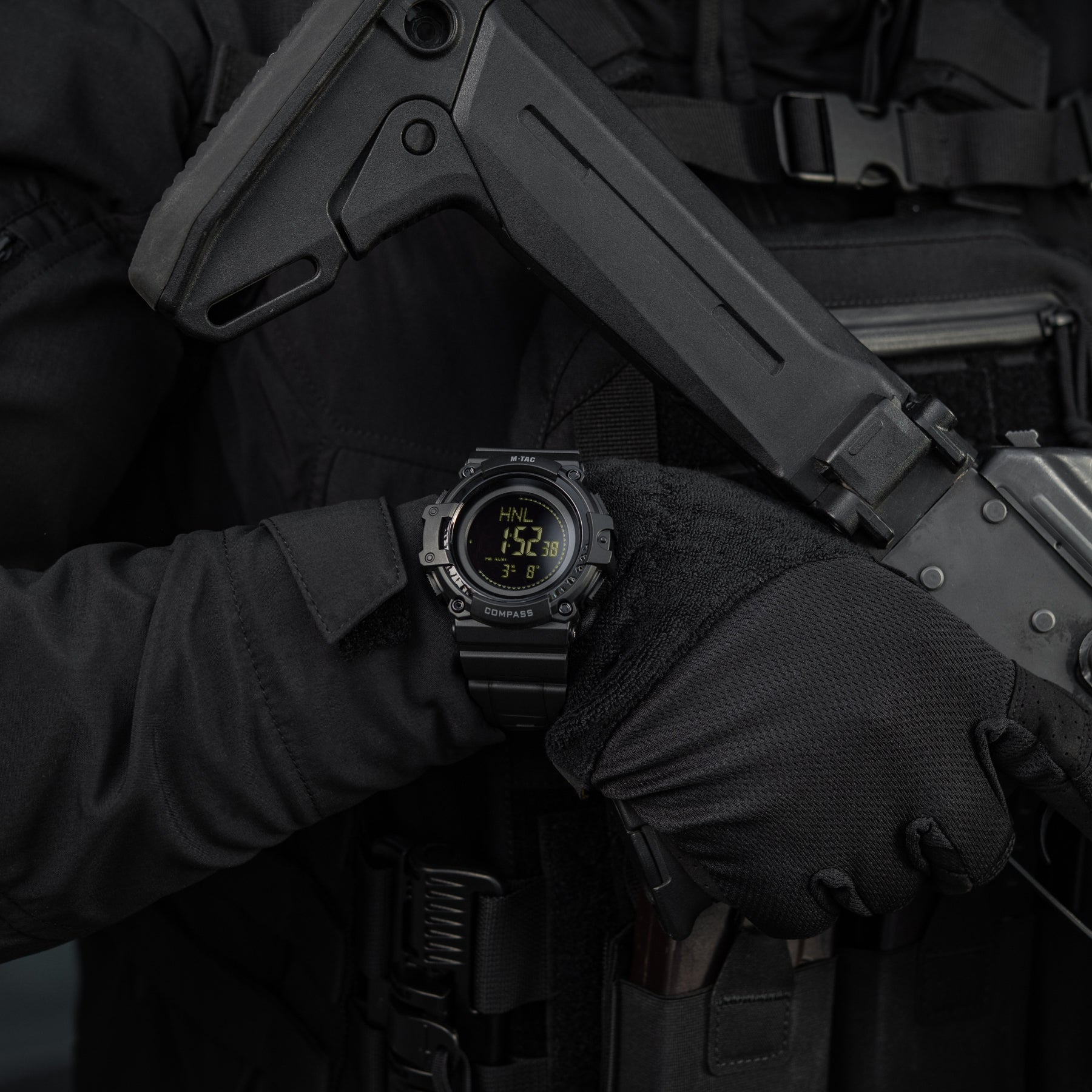 M-Tac годинник тактичний з компасом 2233 Black
