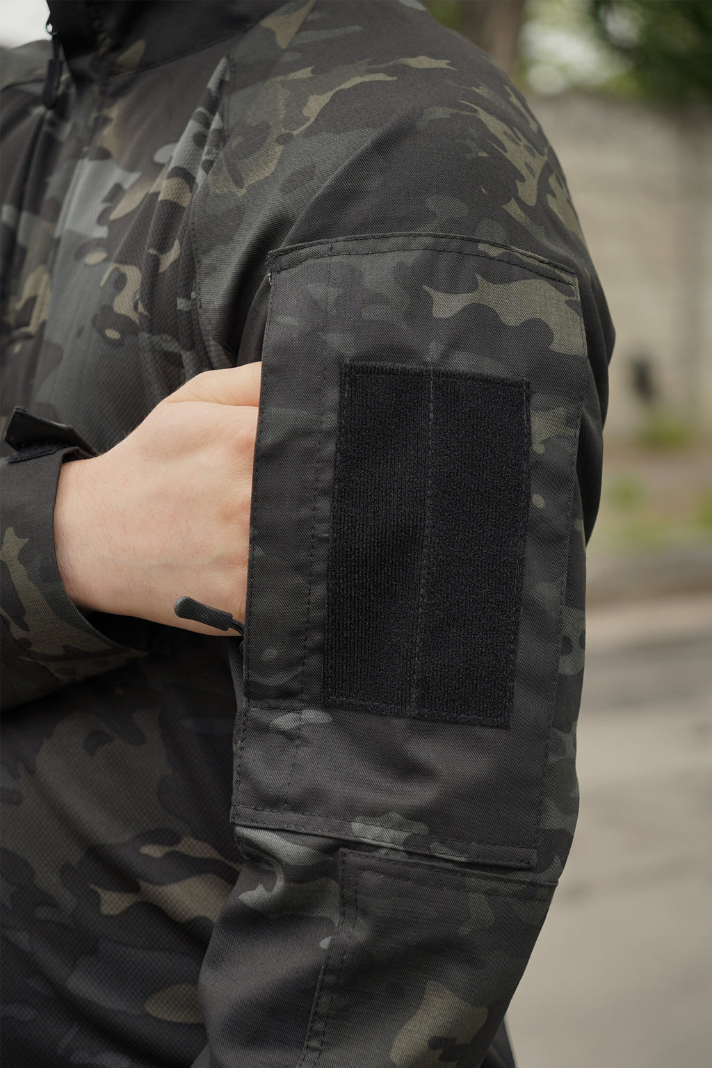 Тактична сорочка УБАКС UA (CoolPass) з довгим рукавом Black Multicam-S