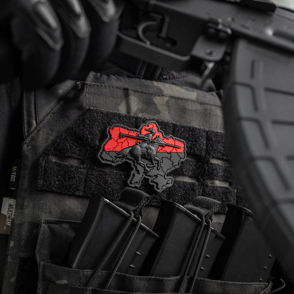 M-Tac нашивка Козацька Україна 3D PVC Red/Black