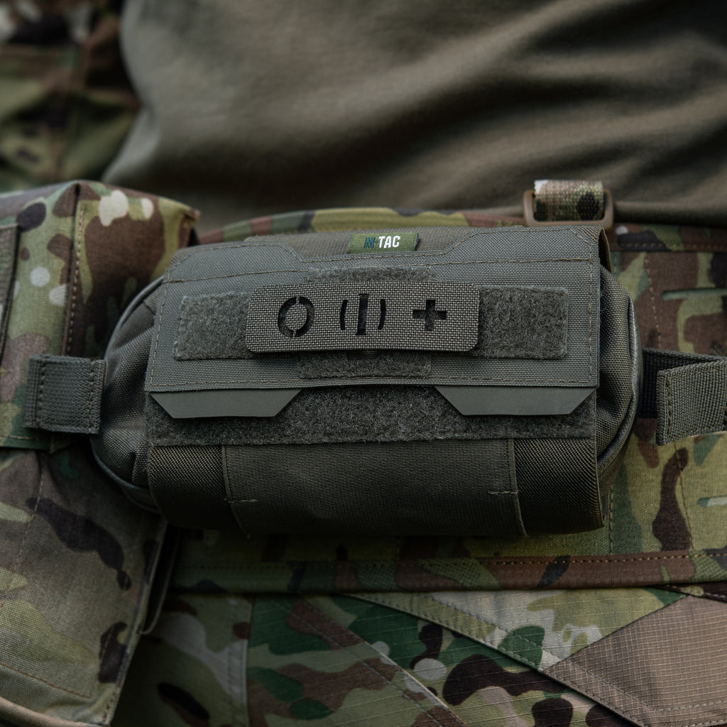 M-Tac нашивка група крові O (I) + наскрізна Laser Cut 25х80 Ranger Green
