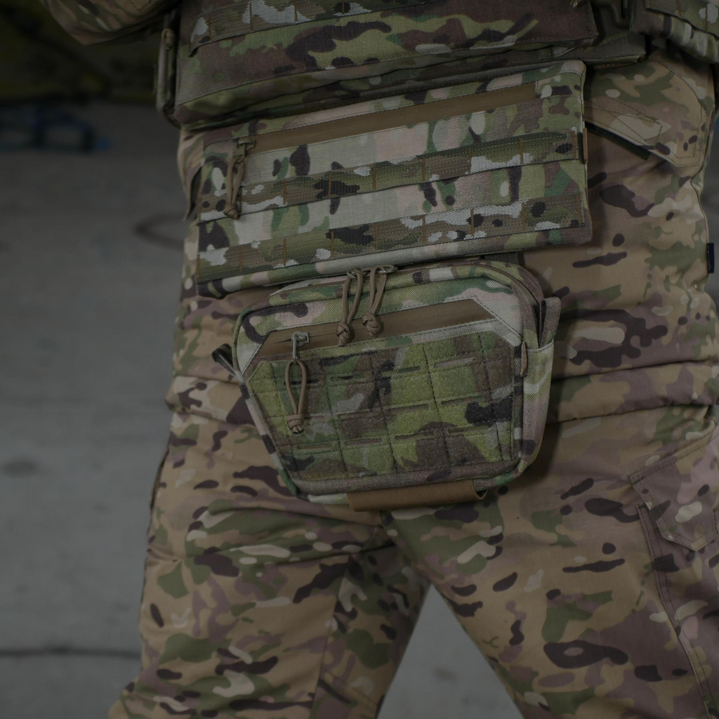 Комплект сумка-напашник M Мультикам + балістичним захистом 2 класу Cordura original USA Militex