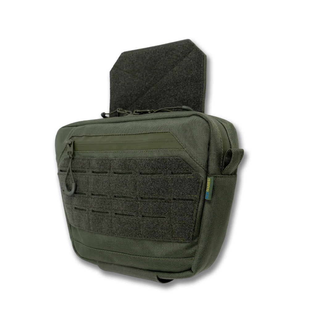 Сумка-напашник XL з балістичним пакетом 1 клас захисту Kiborg GU Сordura Khaki