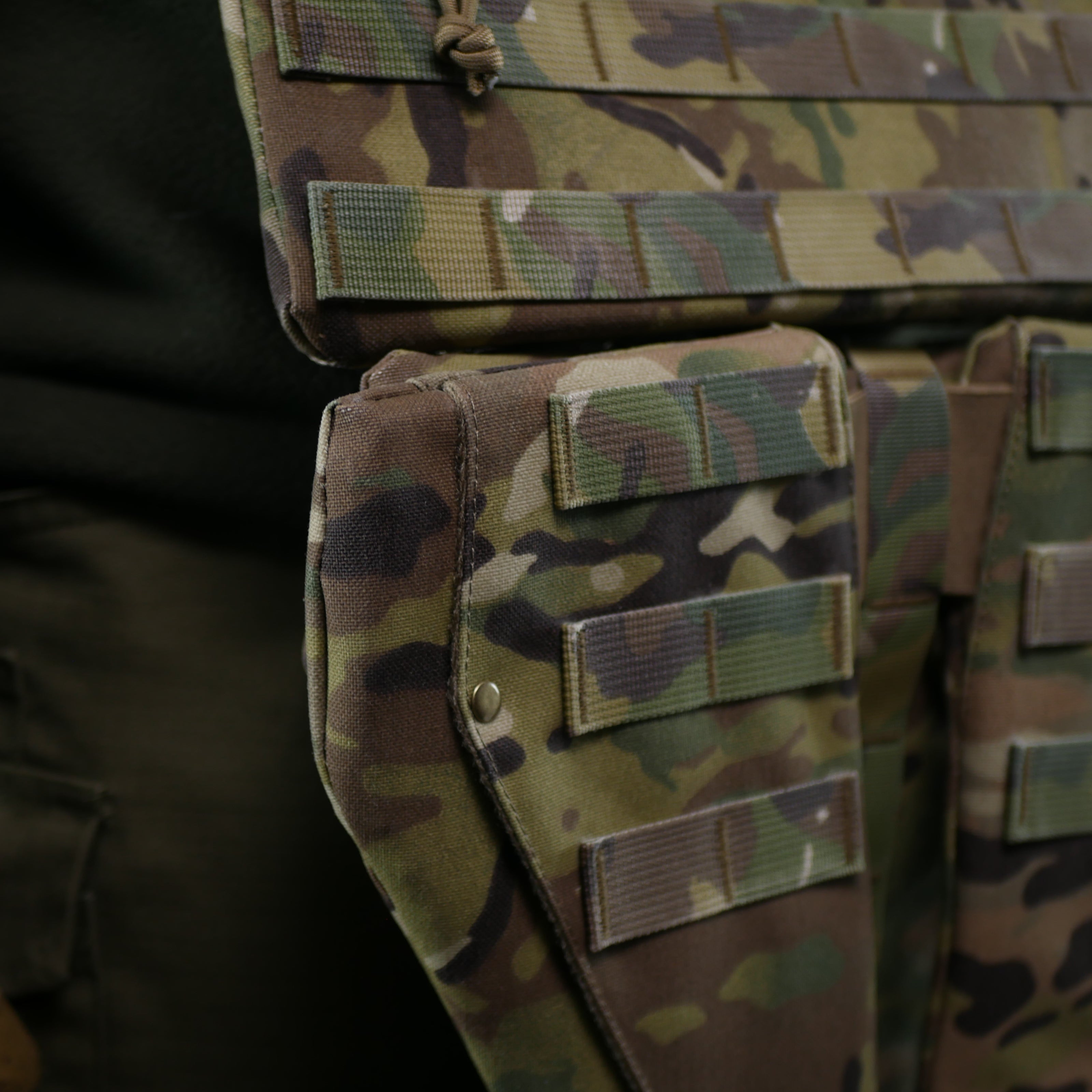 Потрійний захист паху/напашник Kiborg з балістичним захистом 2 клас Militex Мультикам