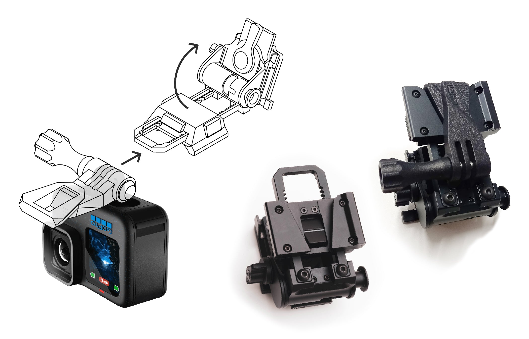 Адаптер GoPro на dovetail