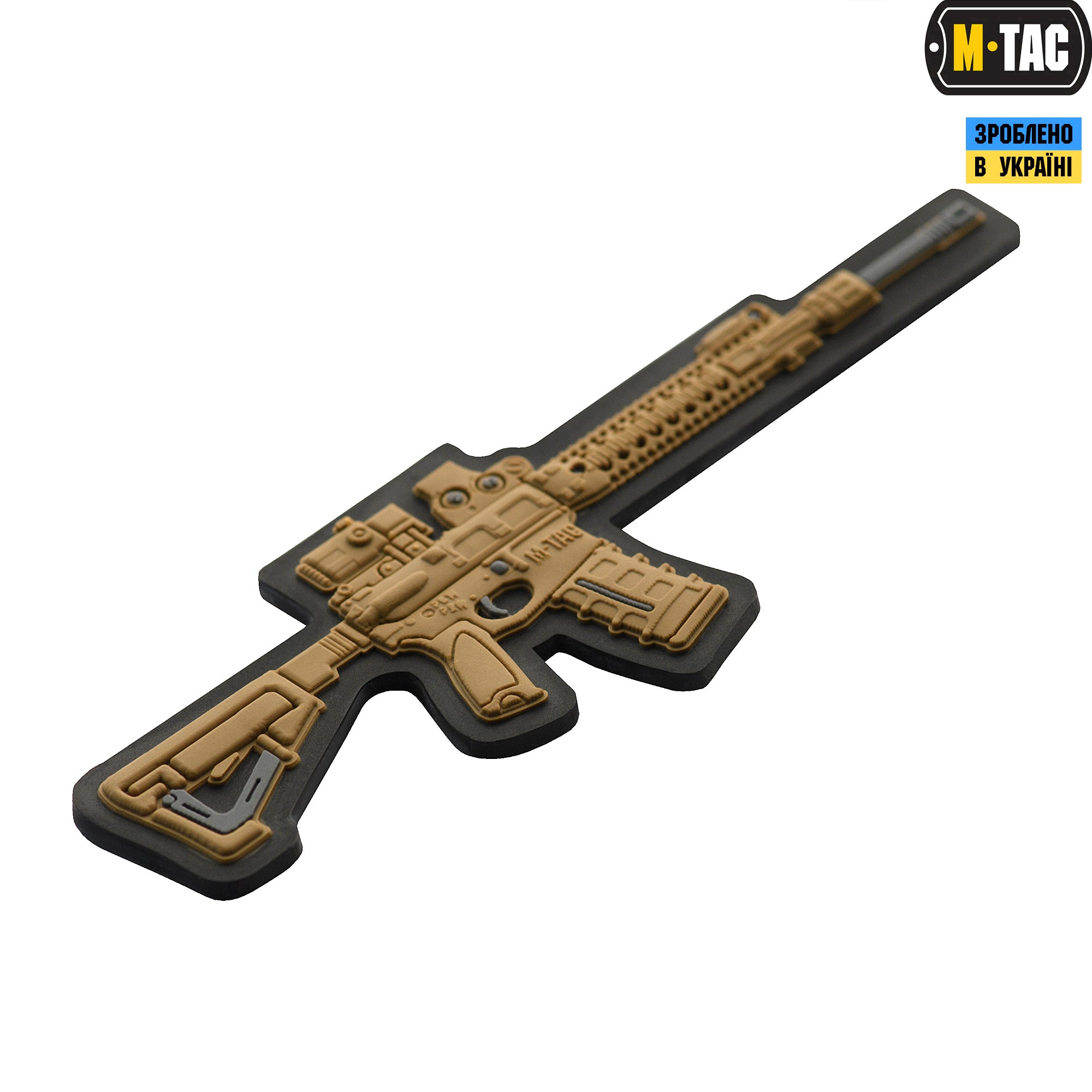 M-Tac нашивка AR-15 3D ПВХ койот