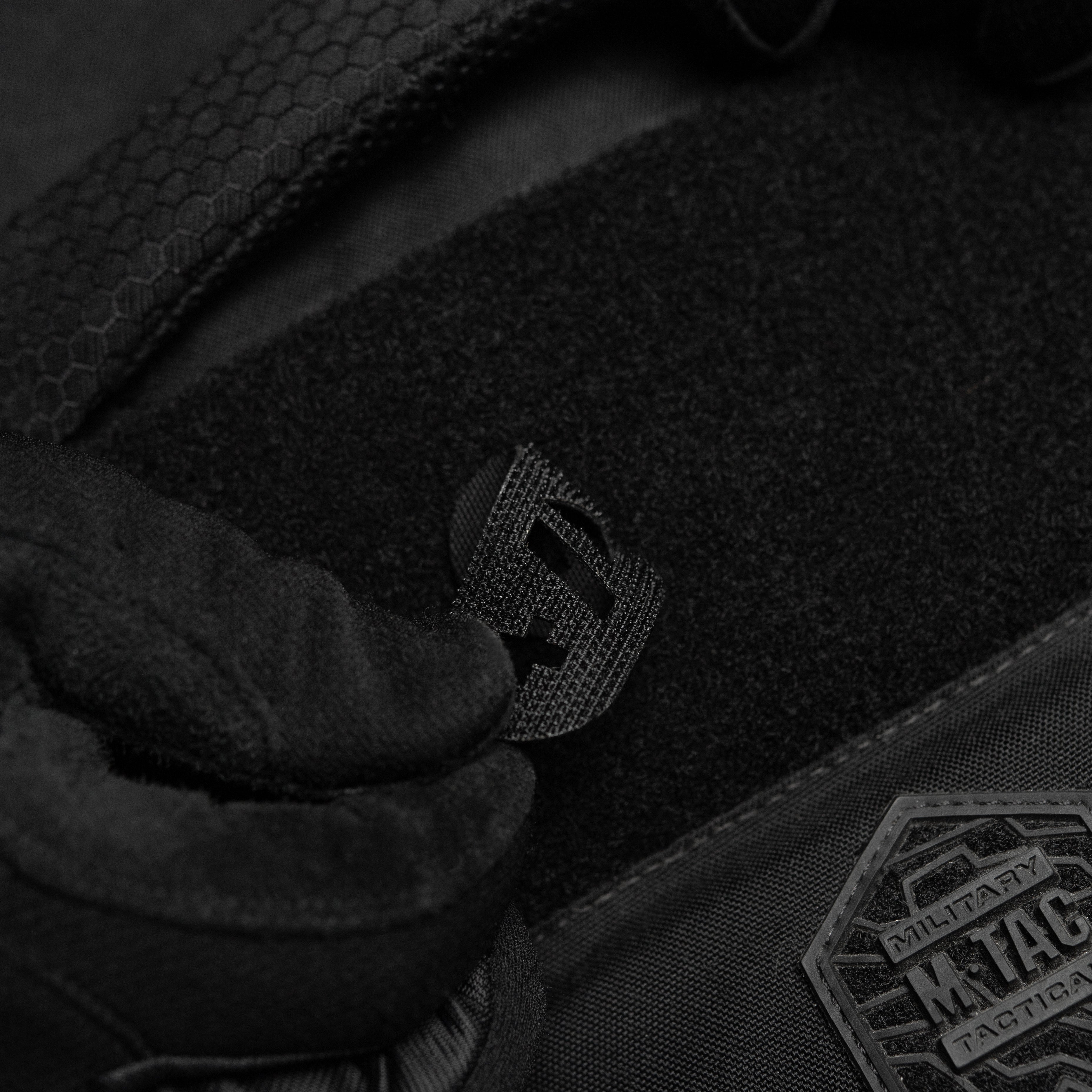 M-Tac нашивка група крові +A+ наскрізна Laser Cut Black