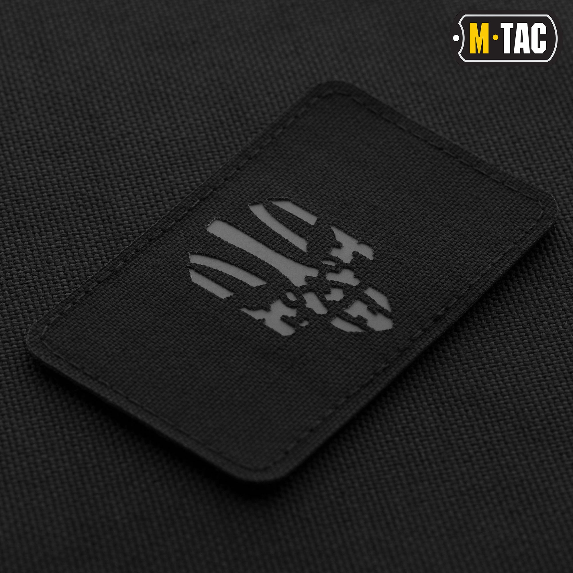 M-Tac нашивка Месник горизонтальна Laser Cut Black/Grey