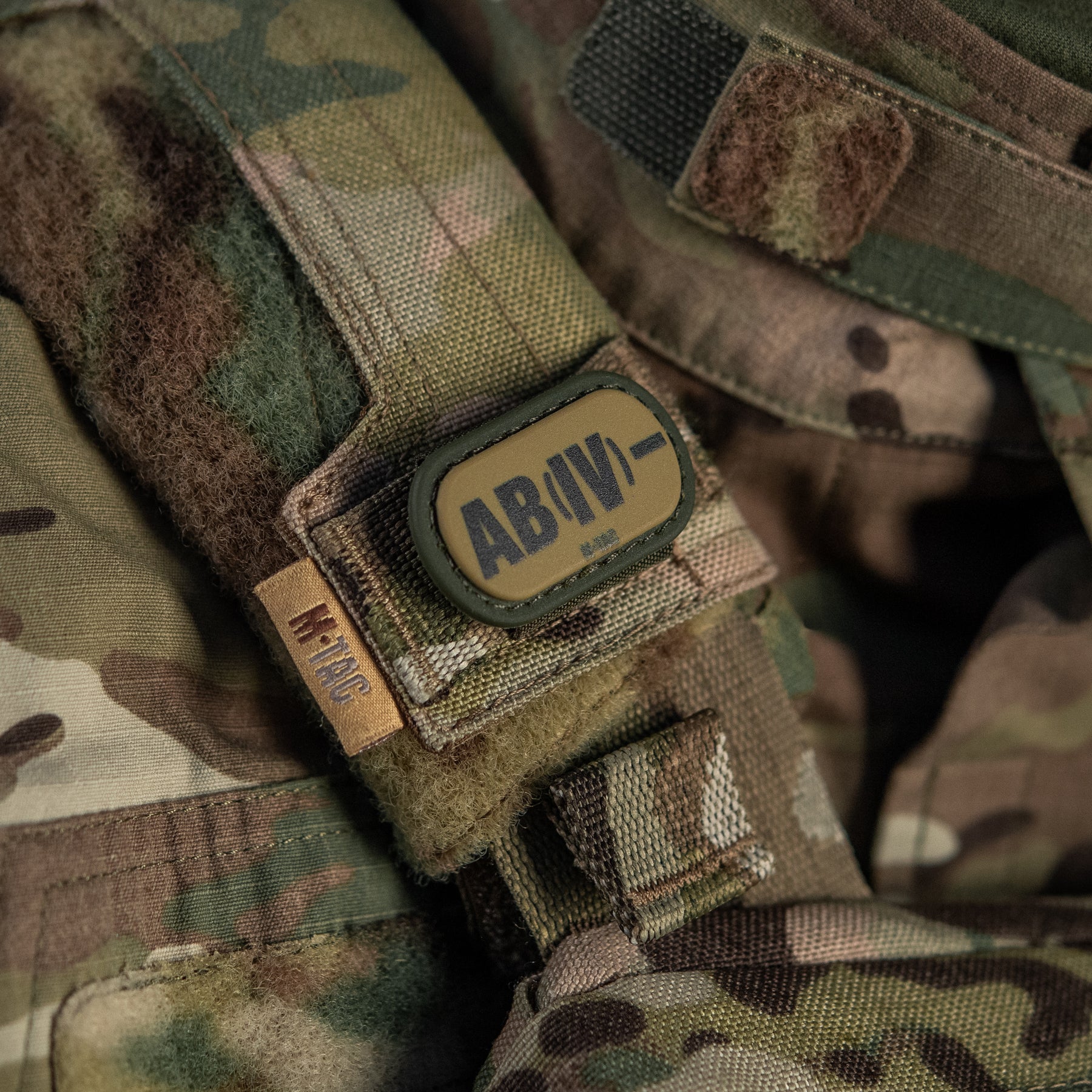 M-Tac MOLLE Patch група крові AB (IV) - PVC Ranger Green