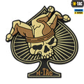 M-Tac нашивка Ace of Spades 3D ПВХ чорний/койот