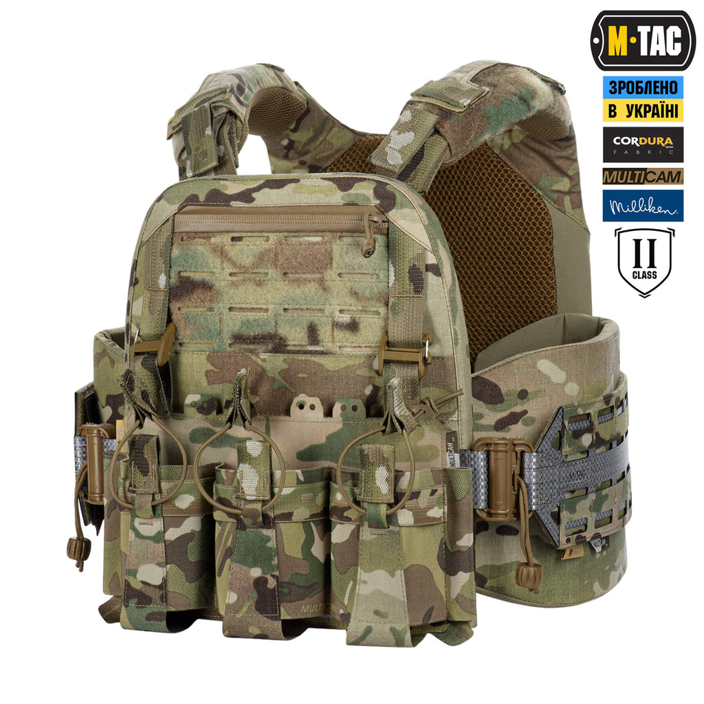 M-Tac плитоноска Cuirass Tiger Elite 2 клас захисту (розмір плити M) Multicam