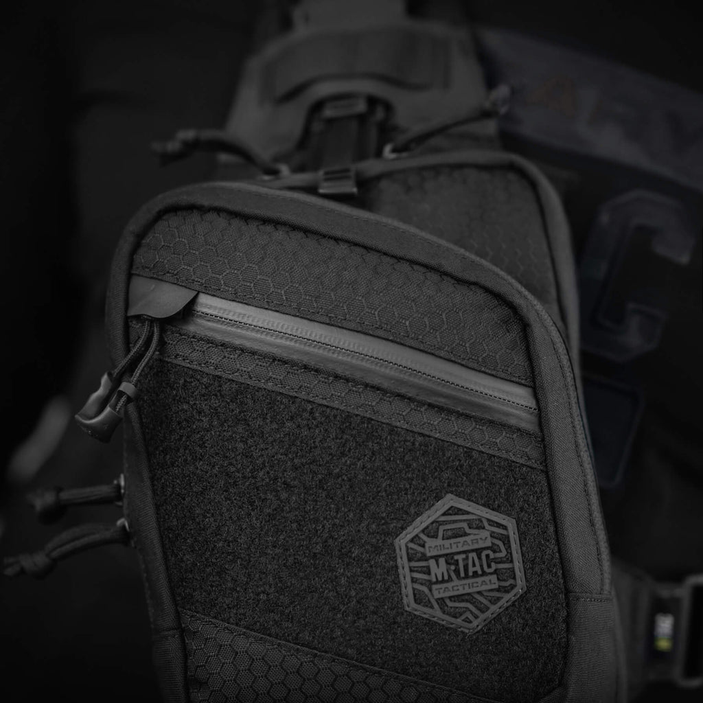 M-Tac сумка Sling Pistol Bag Hex з липучкою Black