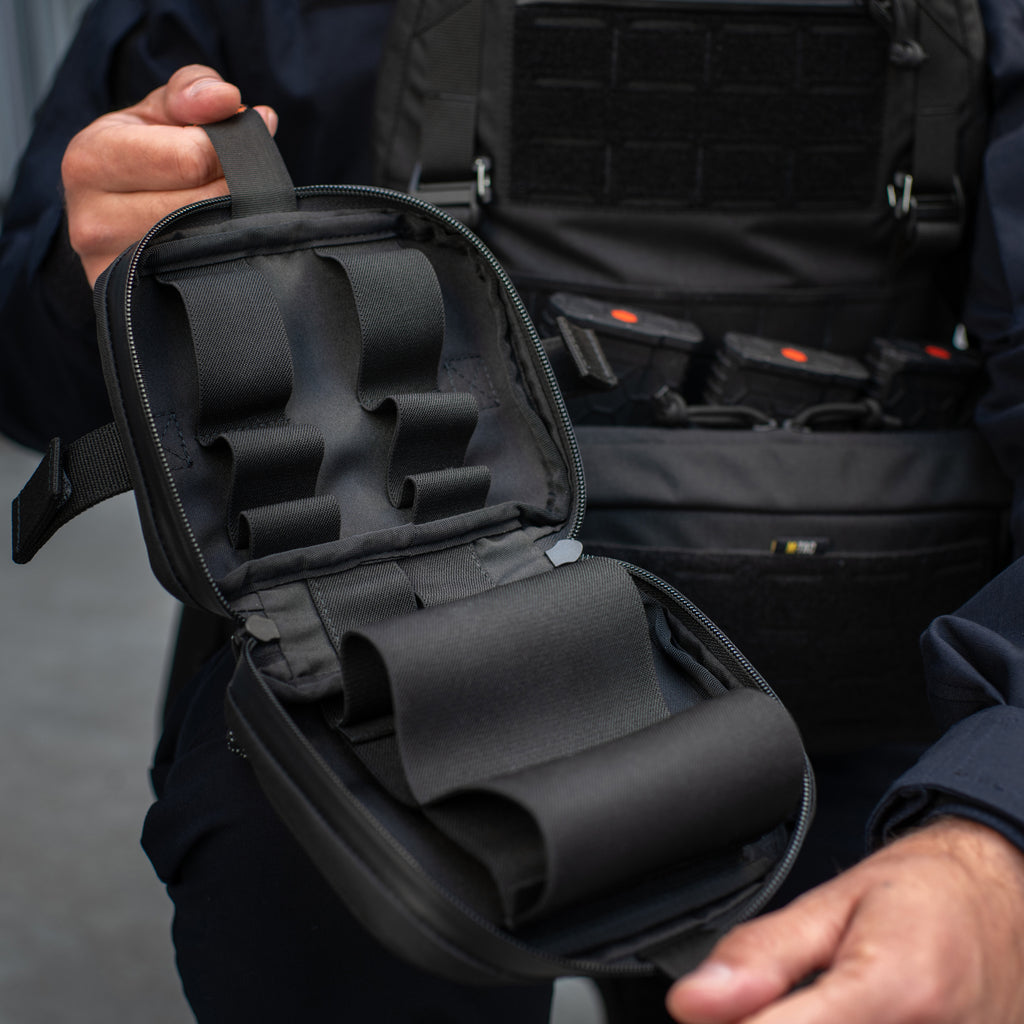 M-Tac підсумок медичний горизонтальний Large Elite Black