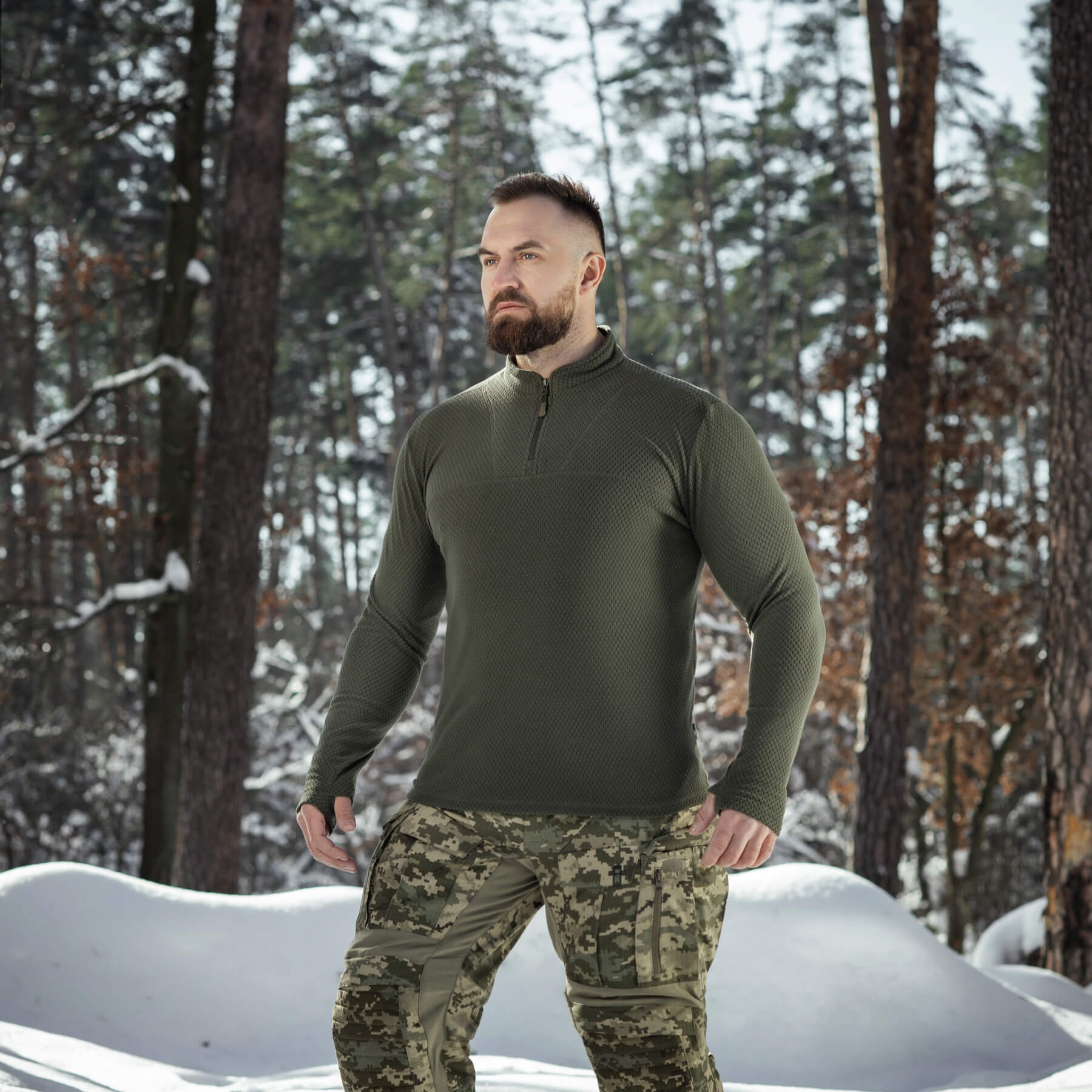 M-Tac термосорочка фліс Delta Level 2 Hex Army Olive