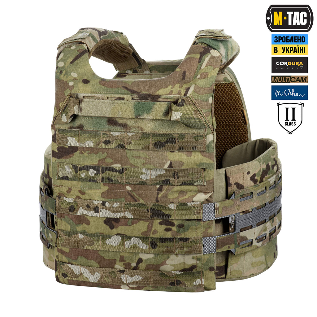 M-Tac плитоноска Cuirass Tiger Elite 2 клас захисту (розмір плити M) Multicam