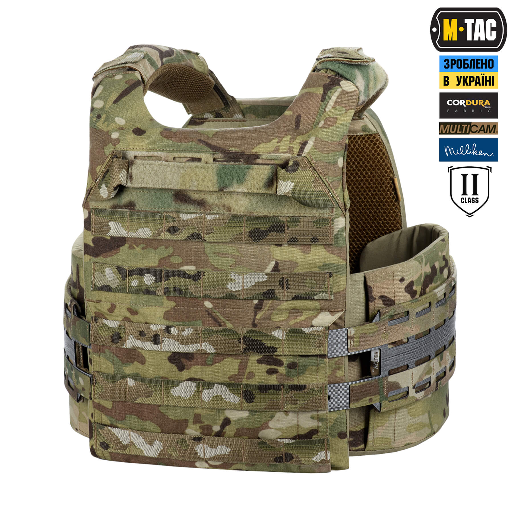 M-Tac плитоноска Cuirass Tiger Elite 2 клас захисту (розмір плити M) Multicam