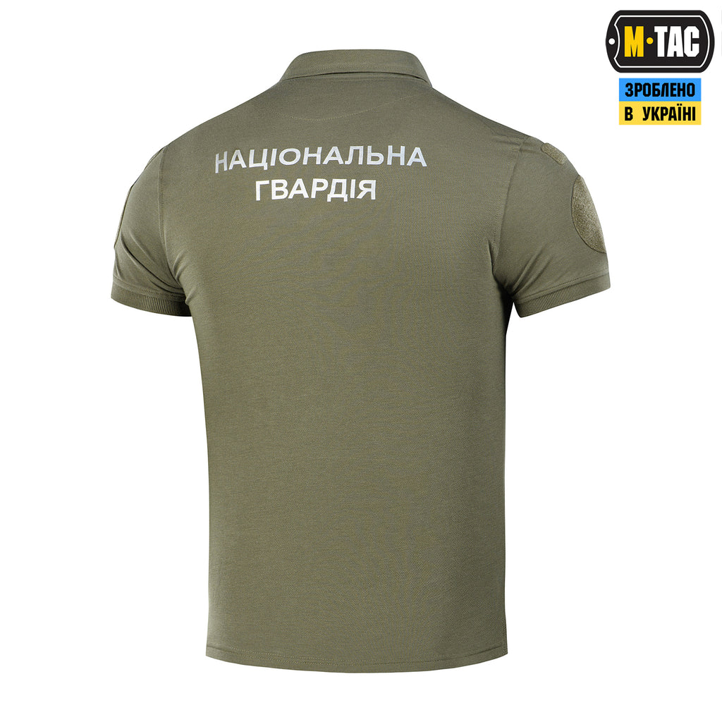 M-Tac поло НГУ з світловідбивним написом 65/35 Army Olive