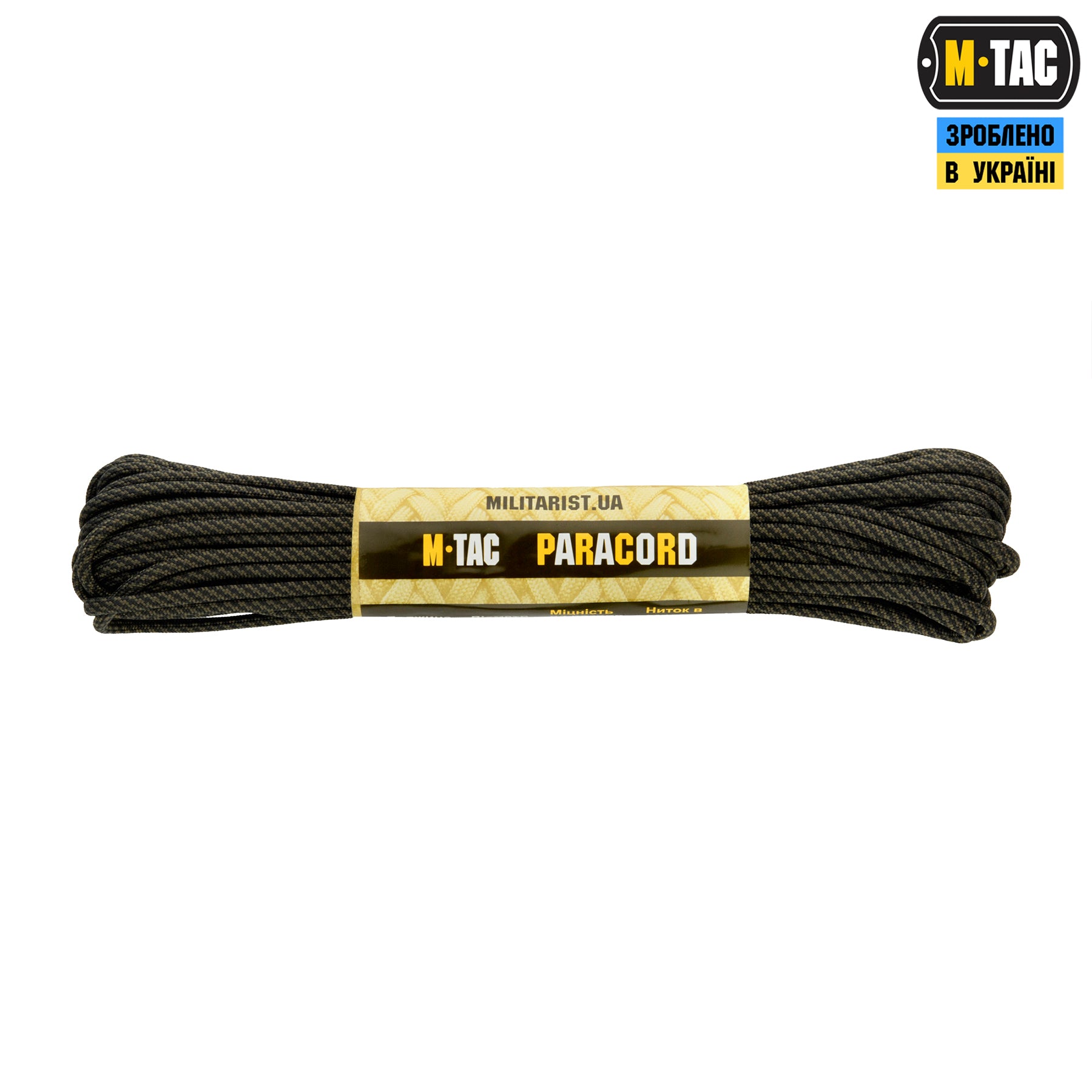 M-Tac паракорд 550 type III Black/OD Stairs 15м