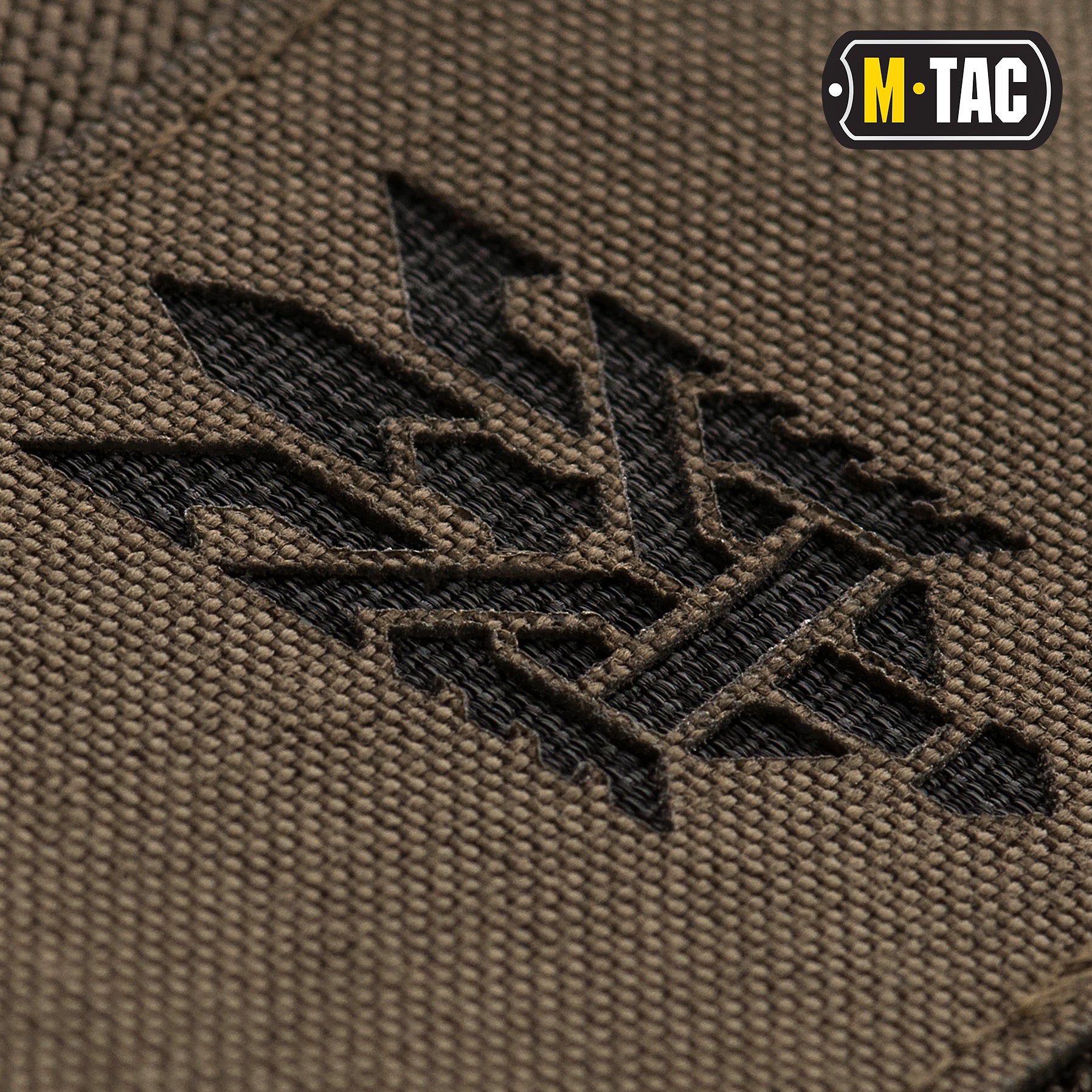 M-Tac нашивка Тризуб (стилізація) Laser Cut горизонтальна Ranger Green/Black