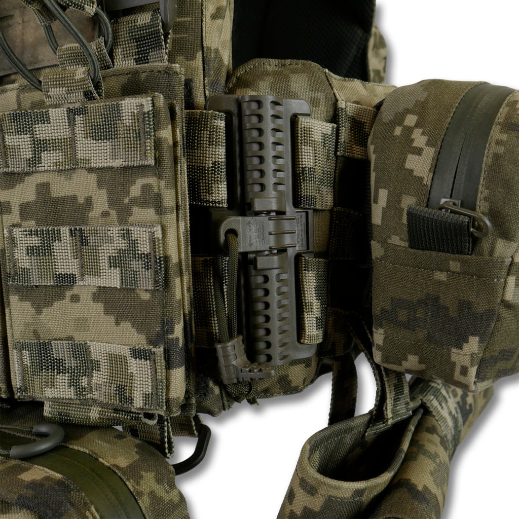 Комплект плитоноска Kiborg GU Gen.2 + 6 підсумків Піксель