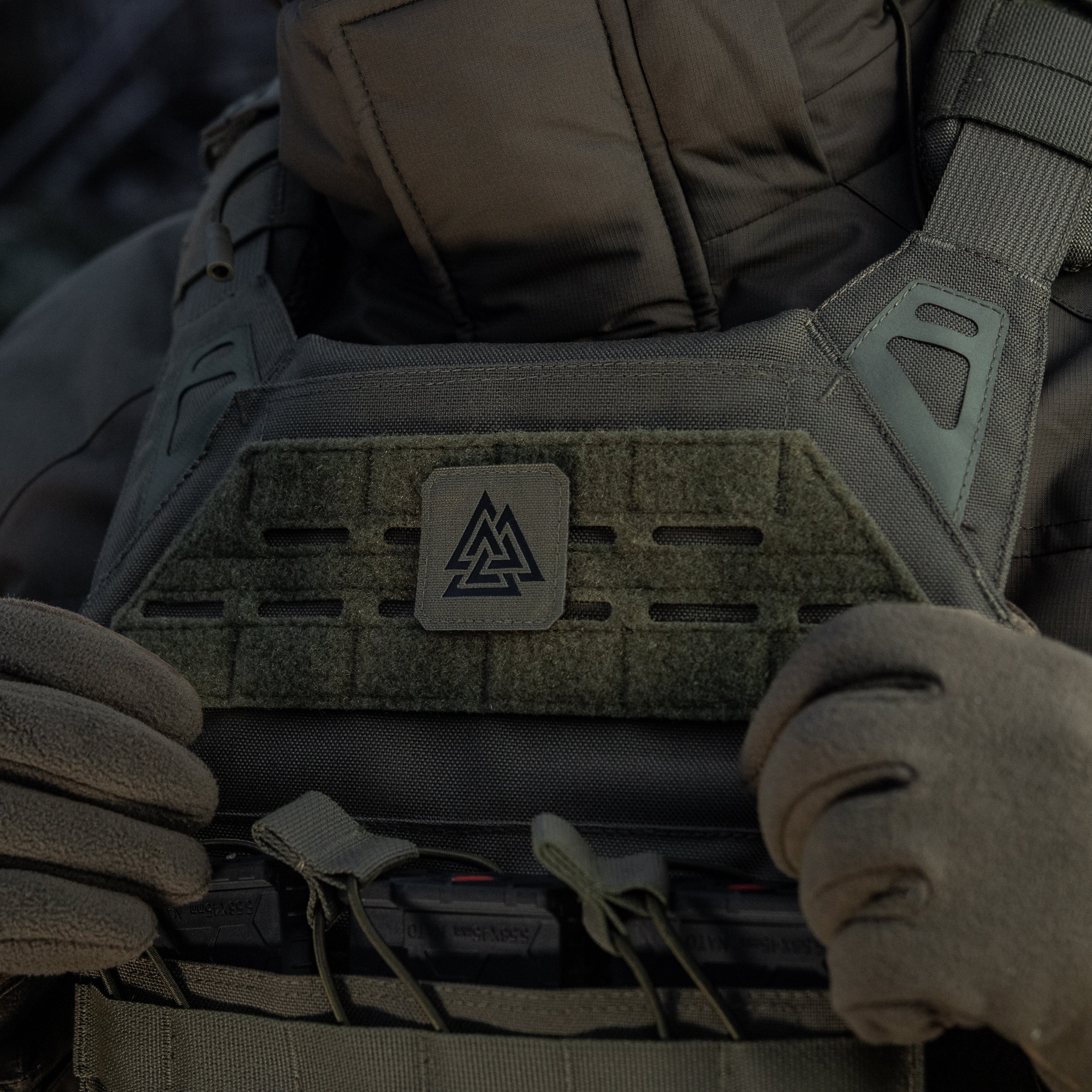 M-Tac нашивка Валькнут Laser Cut Ranger Green/Black