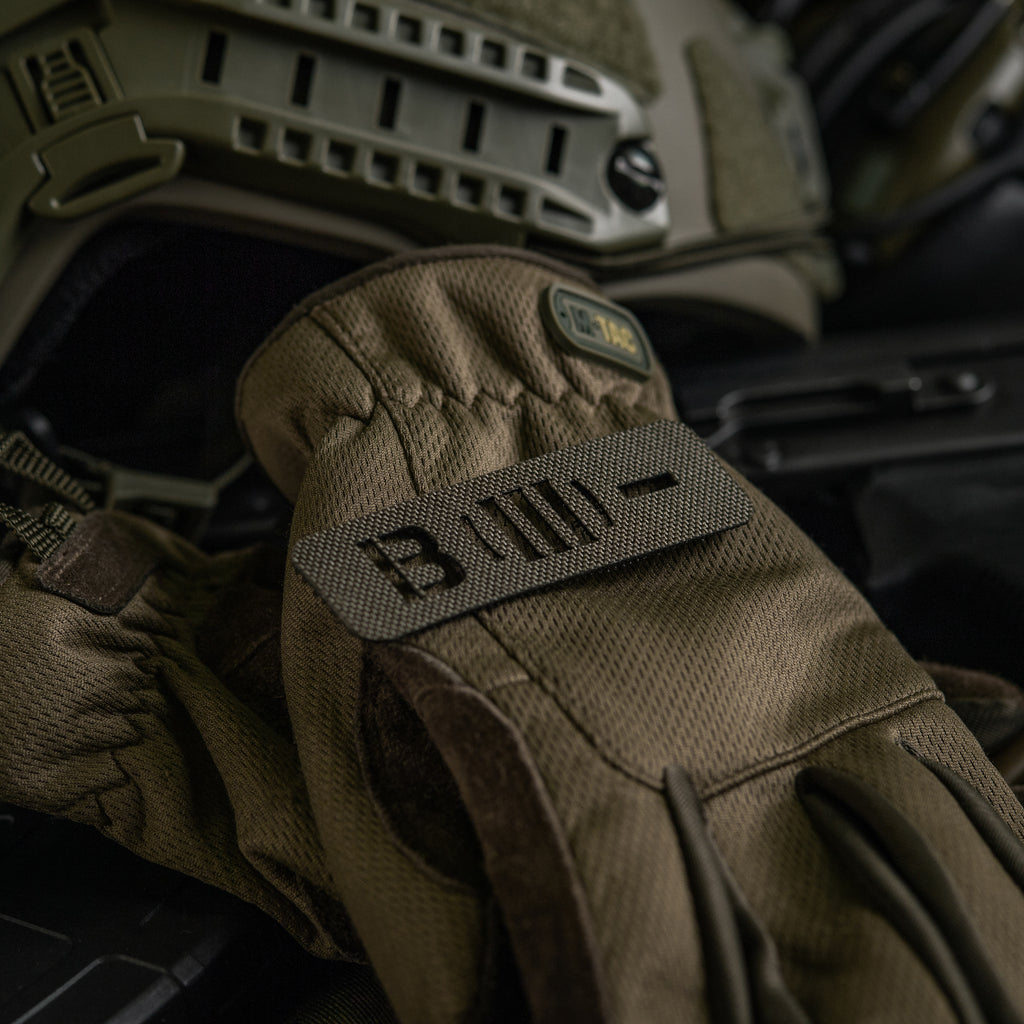 M-Tac нашивка група крові B (III) - наскрізна Laser Cut 25х80 Ranger Green