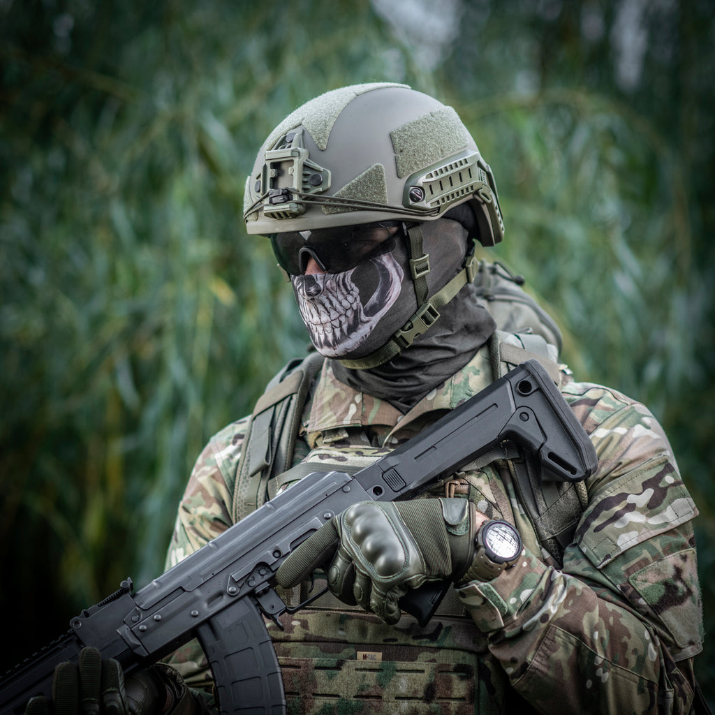 M-Tac шарф-труба полегшенний Reaper Skull Olive
