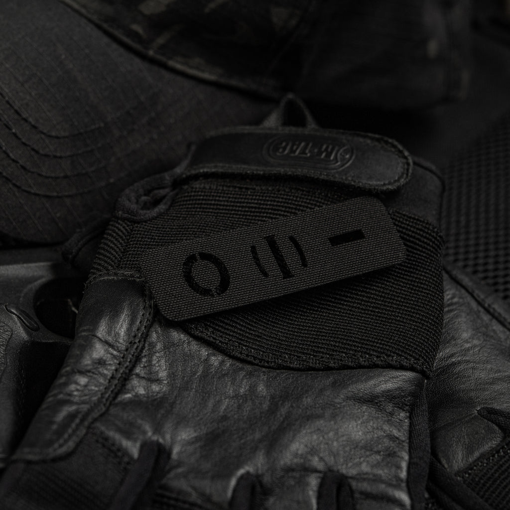 M-Tac нашивка група крові O (I) - наскрізна Laser Cut 25х80 Black