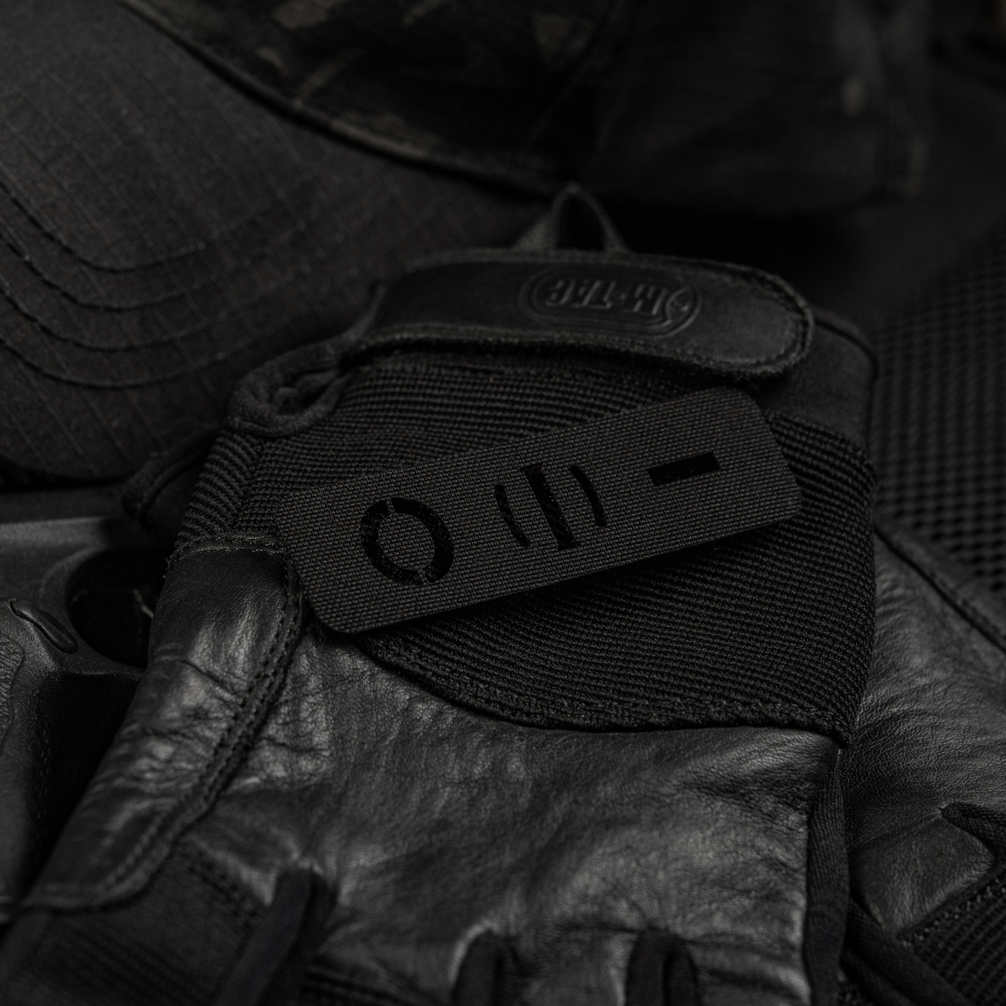 M-Tac нашивка група крові O (I) - наскрізна Laser Cut 25х80 Black